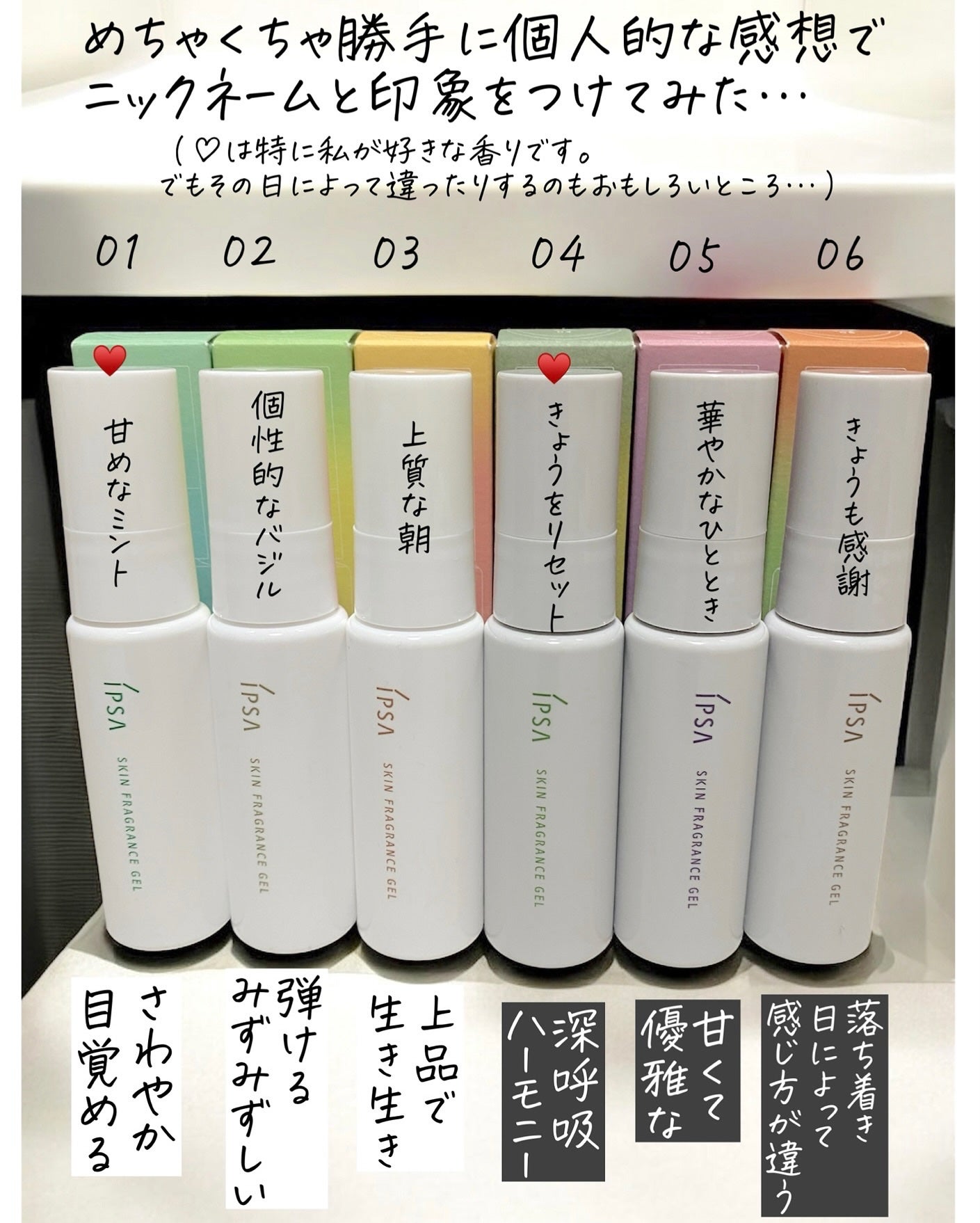 イプサ スキンフレグランスジェル 01 朝露の庭/IPSA/香水(その他)を使ったクチコミ(8枚目)