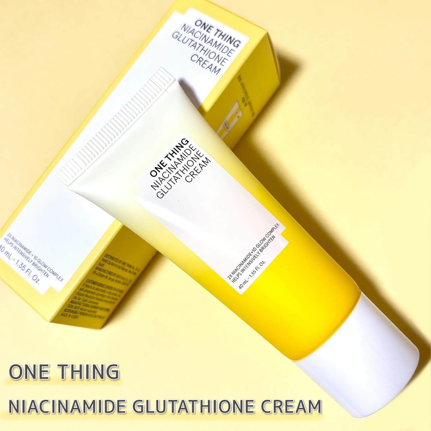 ナイアシンアミド グルタチオン クリーム/ONE THING/フェイスクリームを使ったクチコミ（1枚目）