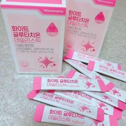 ホワイト・グルタチオンスティック/Kwangdong/美容サプリメントを使ったクチコミ(1枚目)