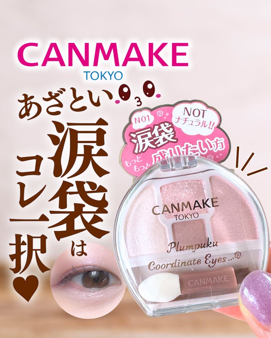 プランぷくコーデアイズ/キャンメイク/パウダーアイシャドウを使ったクチコミ(1枚目)