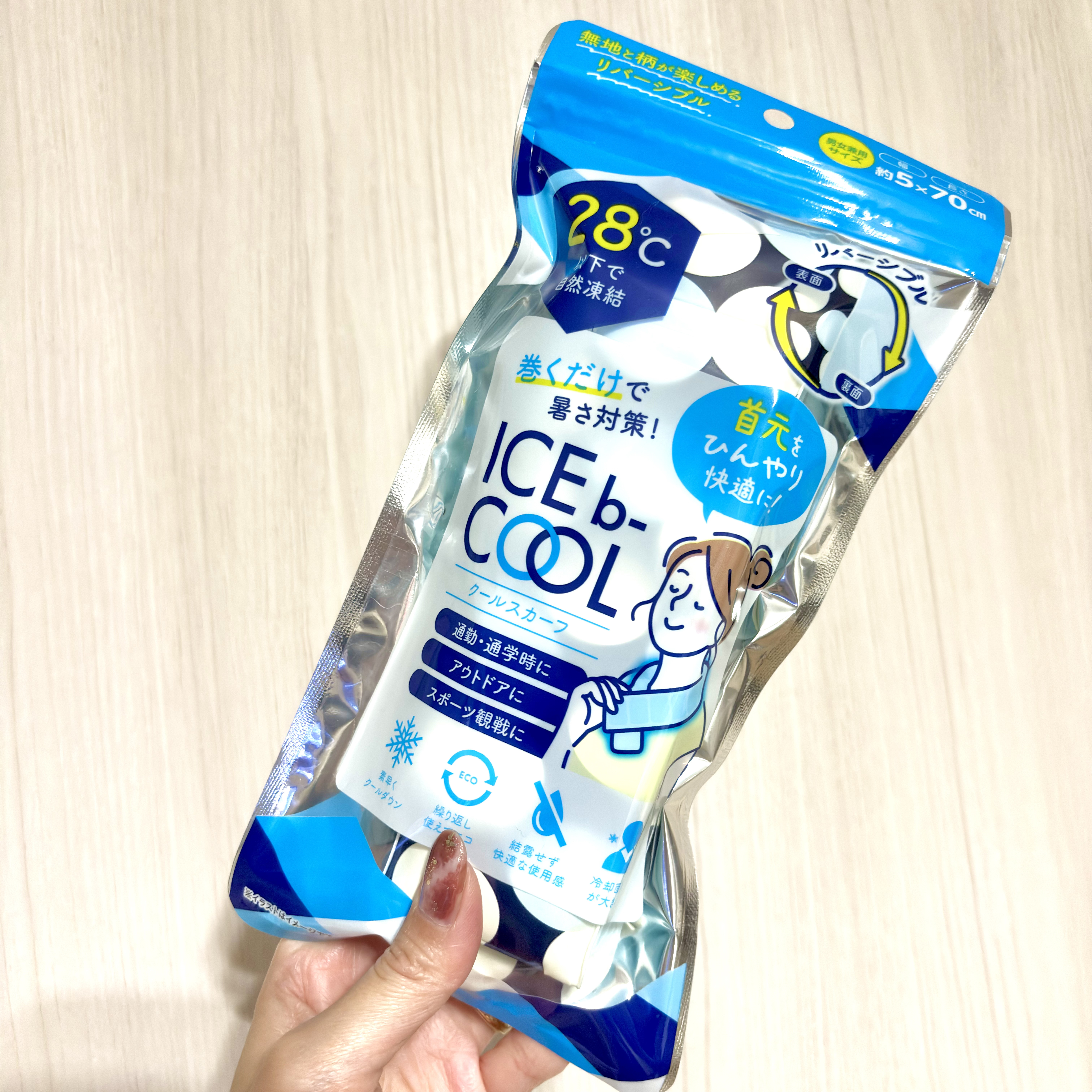 首元ひんやりクールスカーフ/ICEb-COOL/その他を使ったクチコミ（2枚目）