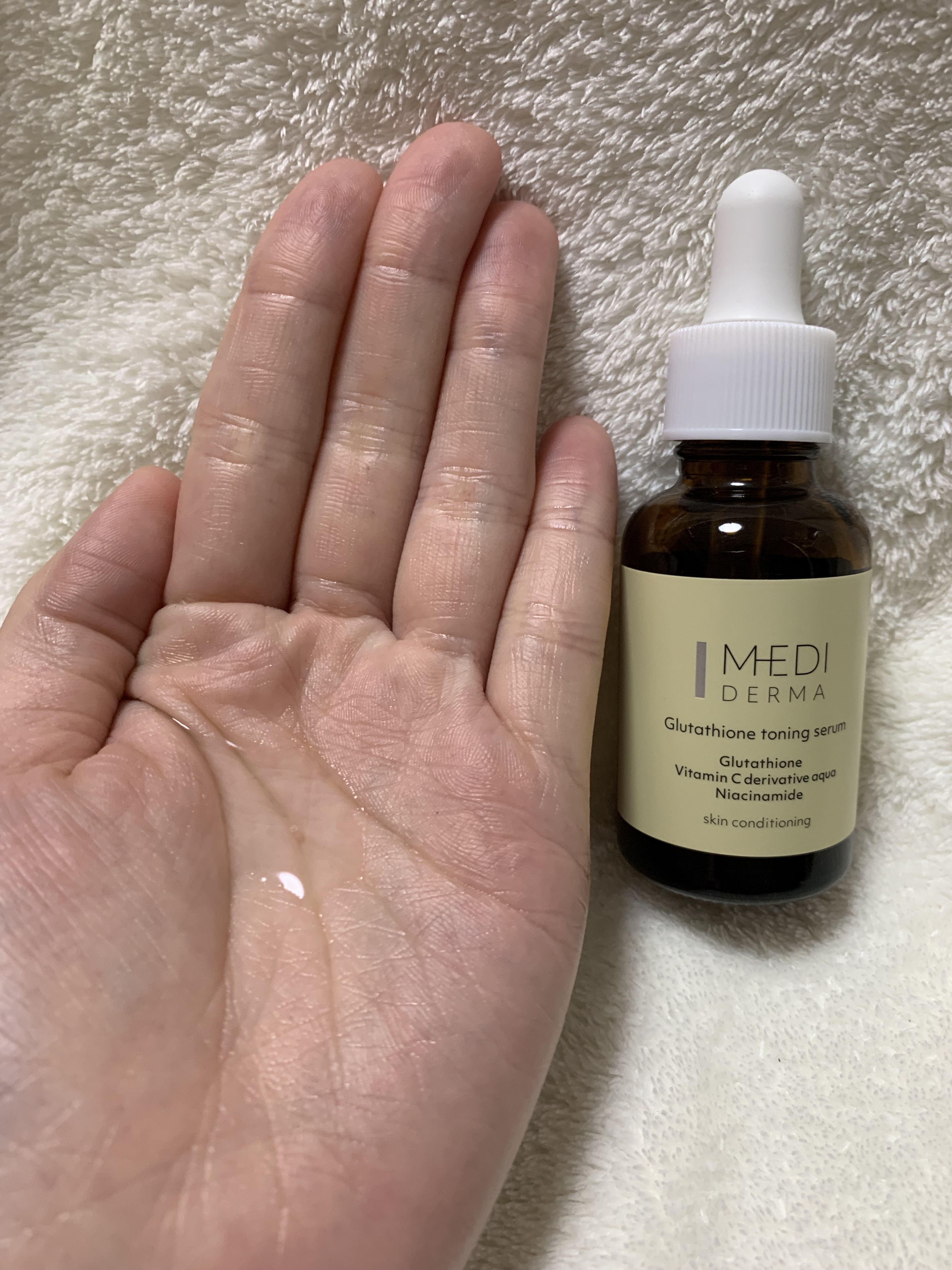 メディダーマ グルタチオントーニングセラム/メディダーマ/美容液を使ったクチコミ（3枚目）