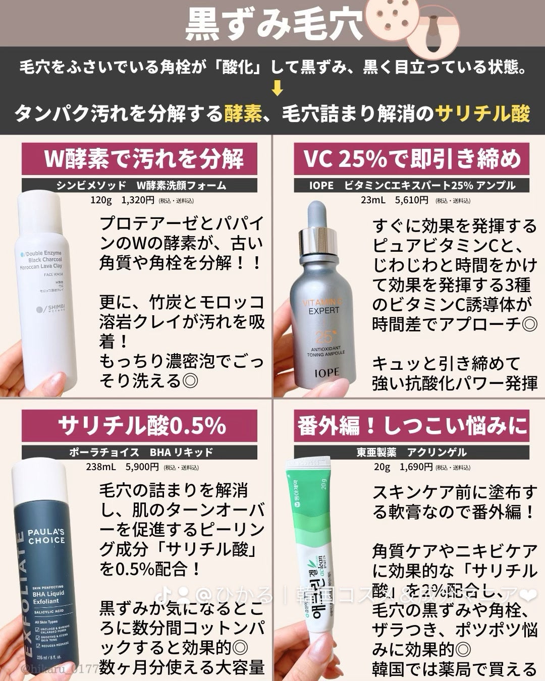 ひかる|肌悩み・成分・効果重視のスキンケア🌷 on LIPS 「実感の実力派毛穴ケア🤍/夏が近づき、毛穴が気になる季節になって..」(4枚目)