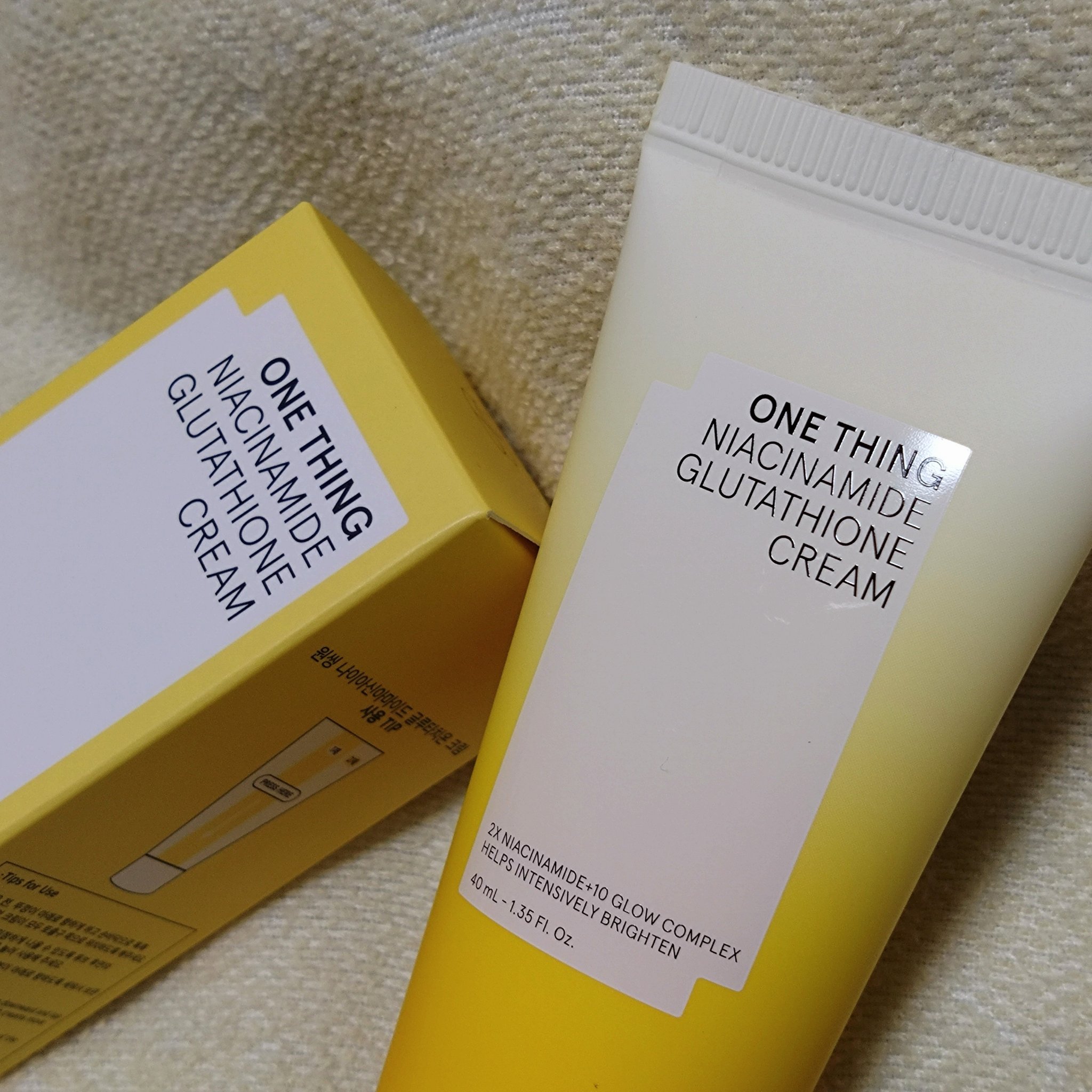 ナイアシンアミド グルタチオン クリーム/ONE THING/フェイスクリームを使ったクチコミ（2枚目）