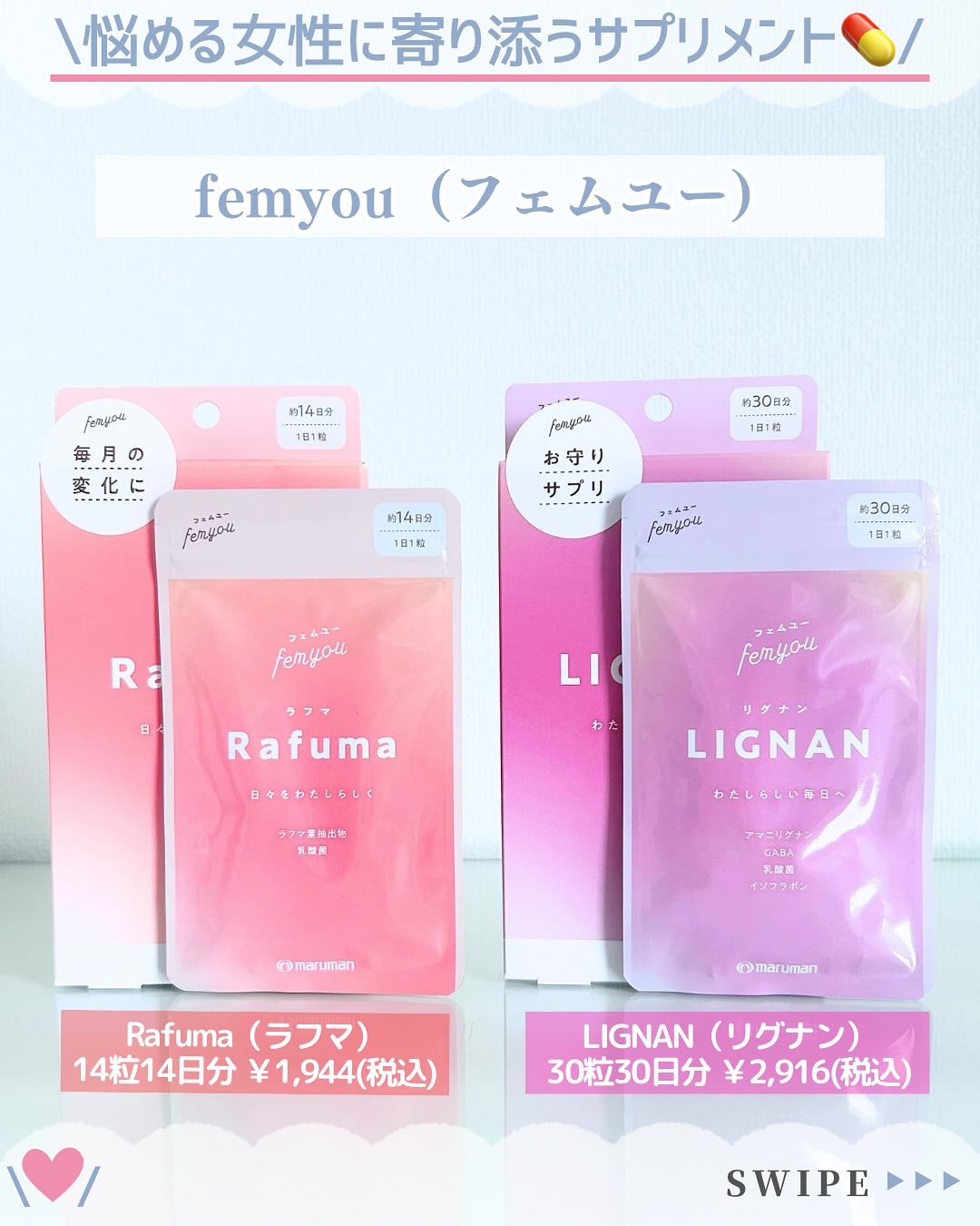 Rafuma（ラフマ）/femyou/健康サプリメントを使ったクチコミ（2枚目）