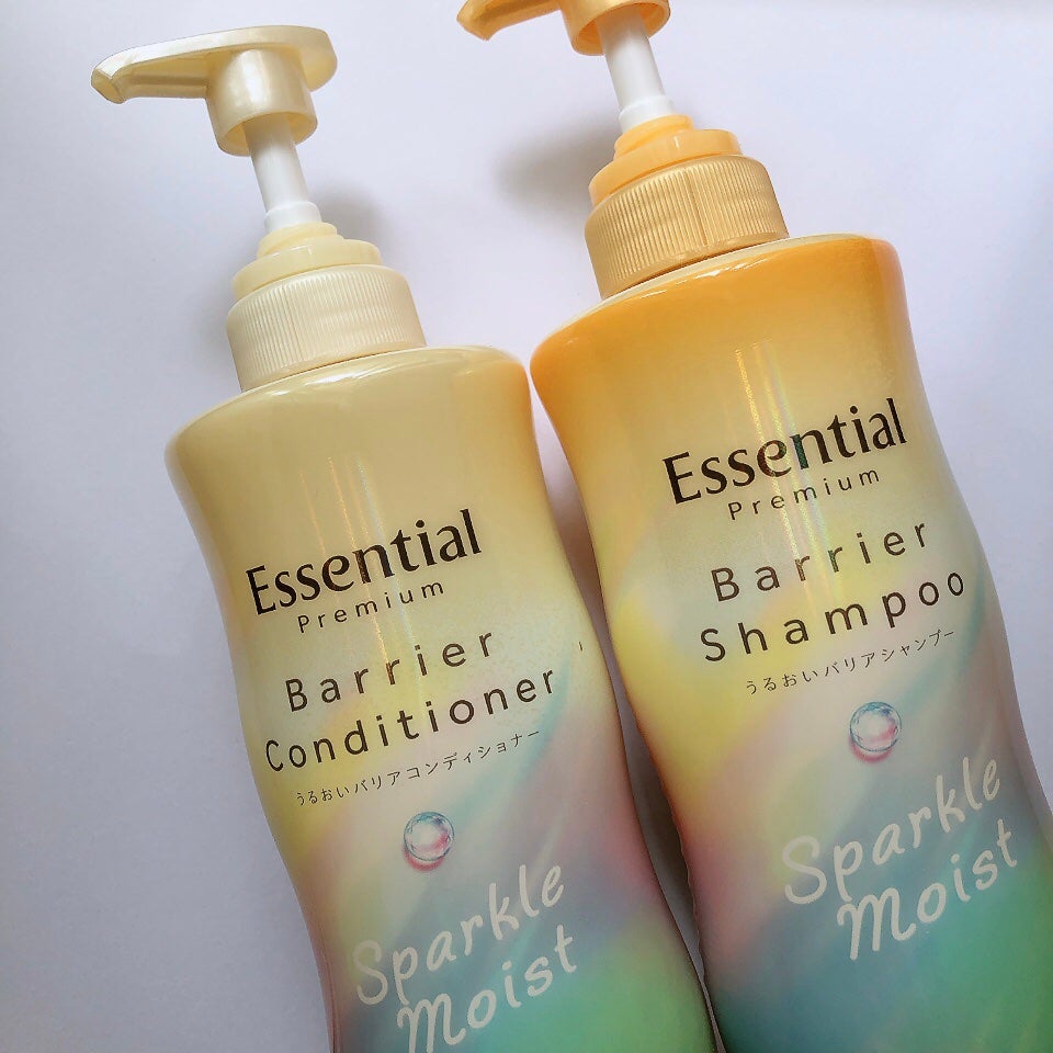 エッセンシャルプレミアム バリアシャンプー・コンディショナー スパークルモイスト/エッセンシャル/市販シャンプーを使ったクチコミ(1枚目)