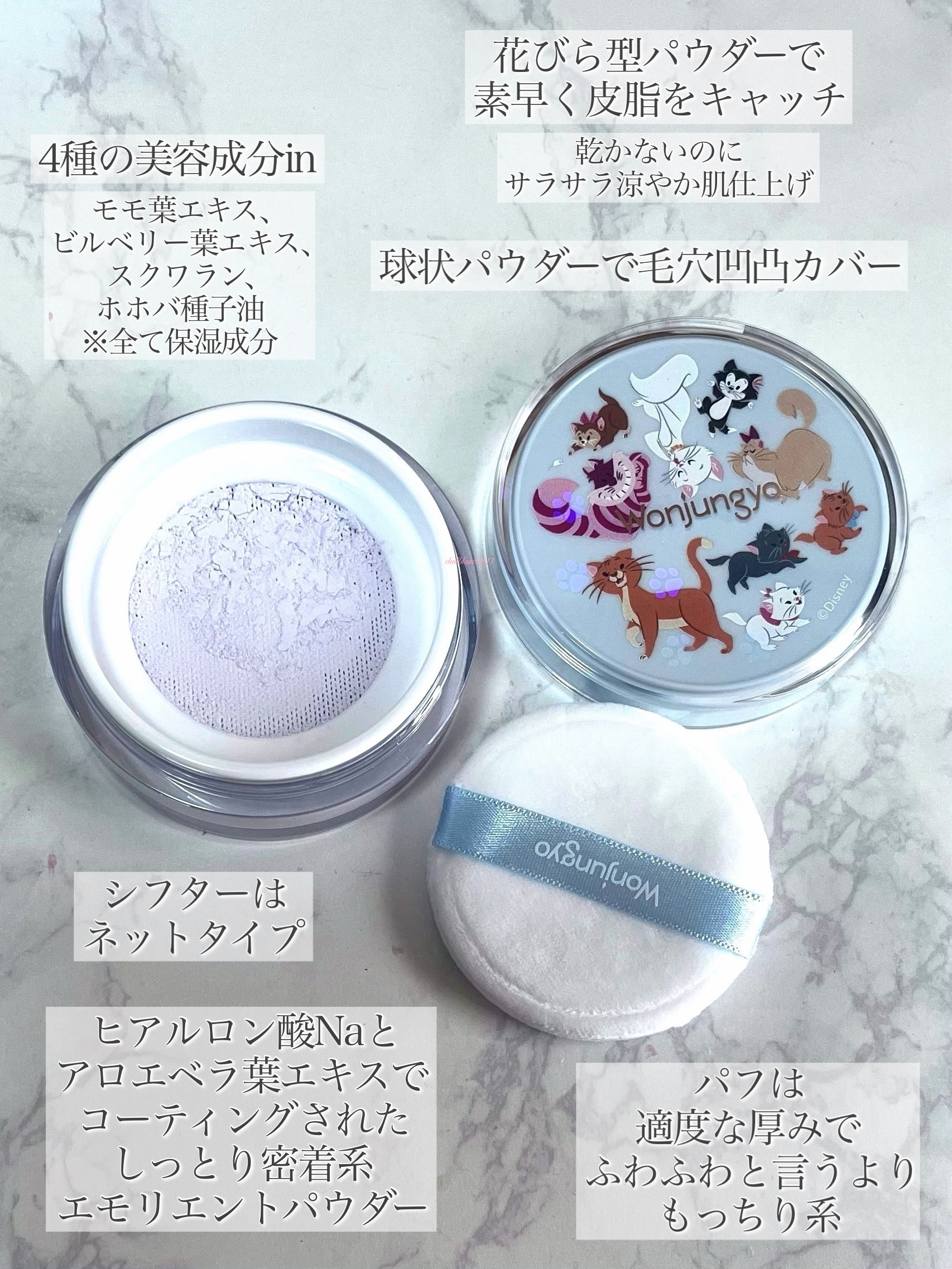 ウォンジョンヨ フィクシングブラーパウダー N/Wonjungyo/ルースパウダーを使ったクチコミ（3枚目）