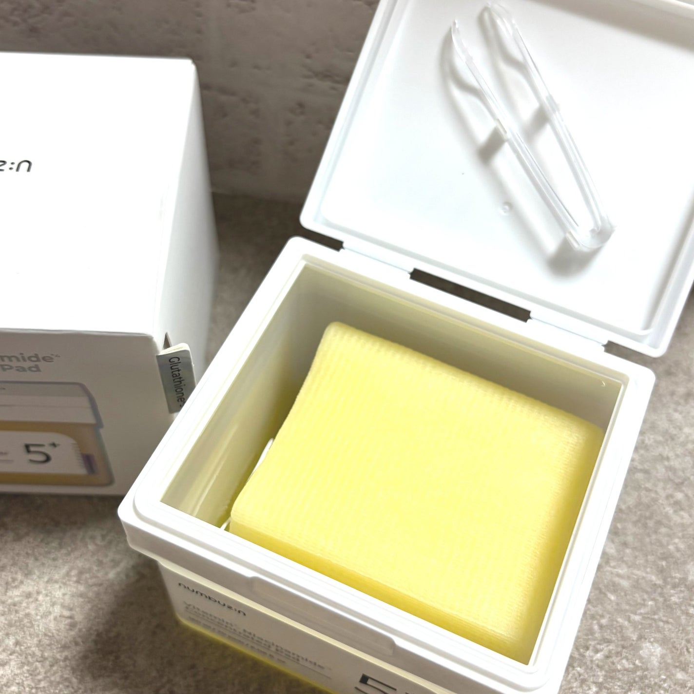 5番 白玉グルタチオンCフィルムパッド/numbuzin/トナーパッドを使ったクチコミ(2枚目)