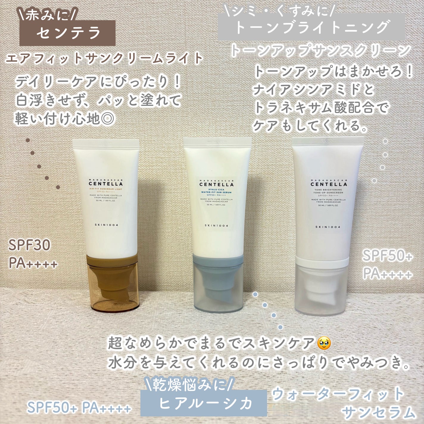 センテラ エアフィット サンクリーム プラス /SKIN1004/日焼け止めクリームを使ったクチコミ(6枚目)