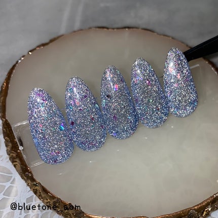 ⋆͛🦖⋆͛aomi on LIPS 「オリジナルフラッシュブルーベースにクラッシュホロとかも混ぜてみ..」(9枚目)