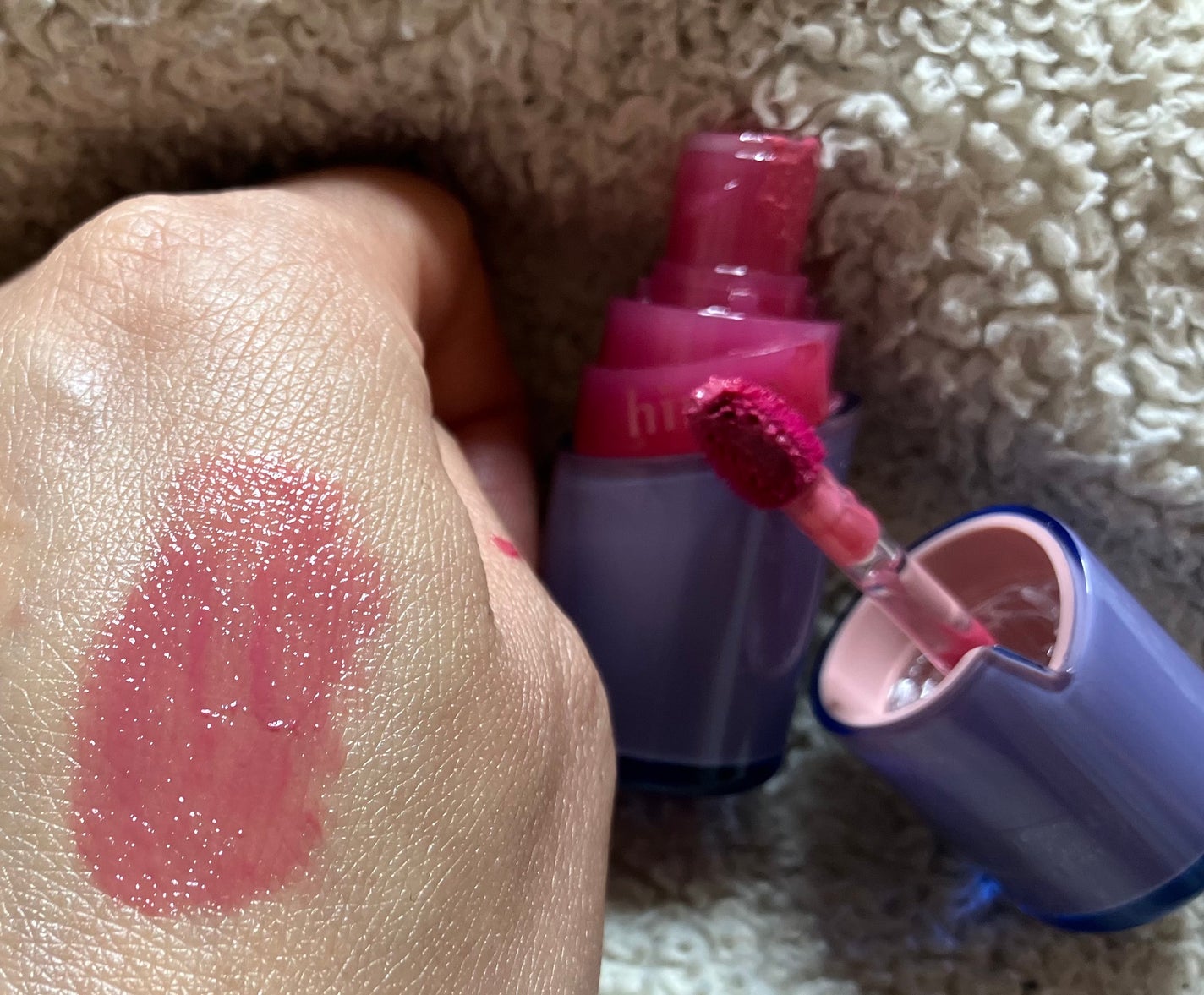 ロウグロウジェルティント/hince/リップティントを使ったクチコミ(2枚目)