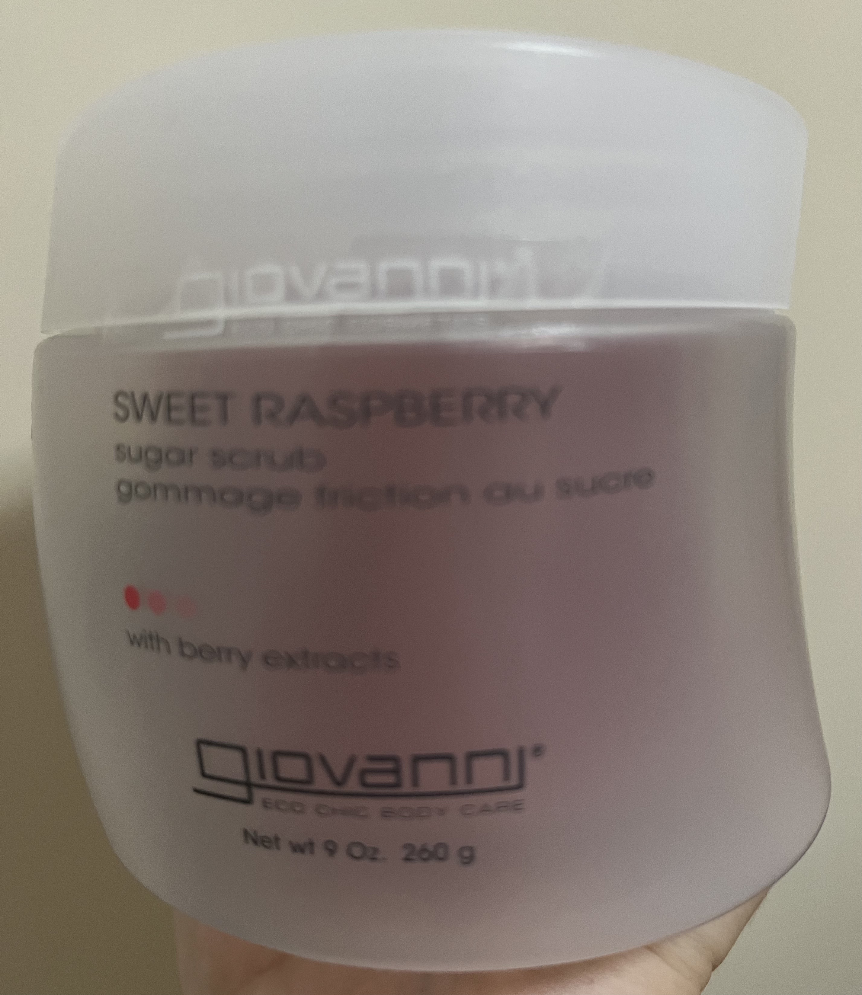 ジョヴァンニ シュガー ボディスクラブ スイートラズベリー/giovanni/ボディスクラブを使ったクチコミ（1枚目）