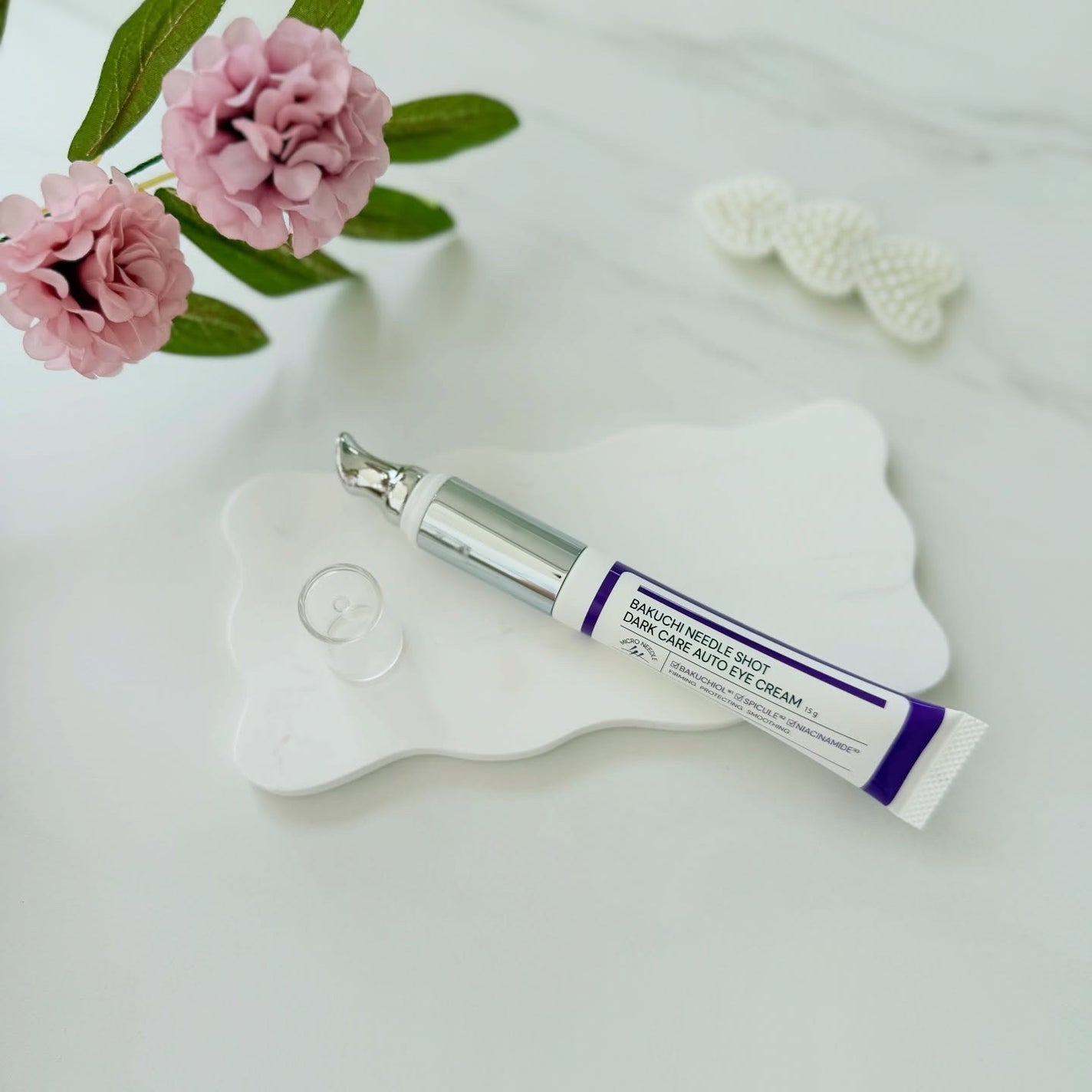 BAKUCHI NEEDLE SHOT DARK CARE AUTO EYE CREAM/LIALUSTER/アイケア・アイクリームを使ったクチコミ(1枚目)