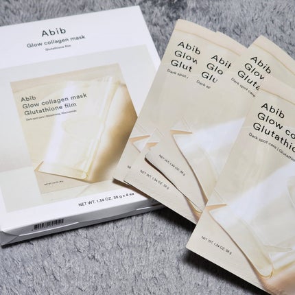 グルタチオンフィルムコラーゲンマスク/Abib /シートマスク・パックを使ったクチコミ(2枚目)