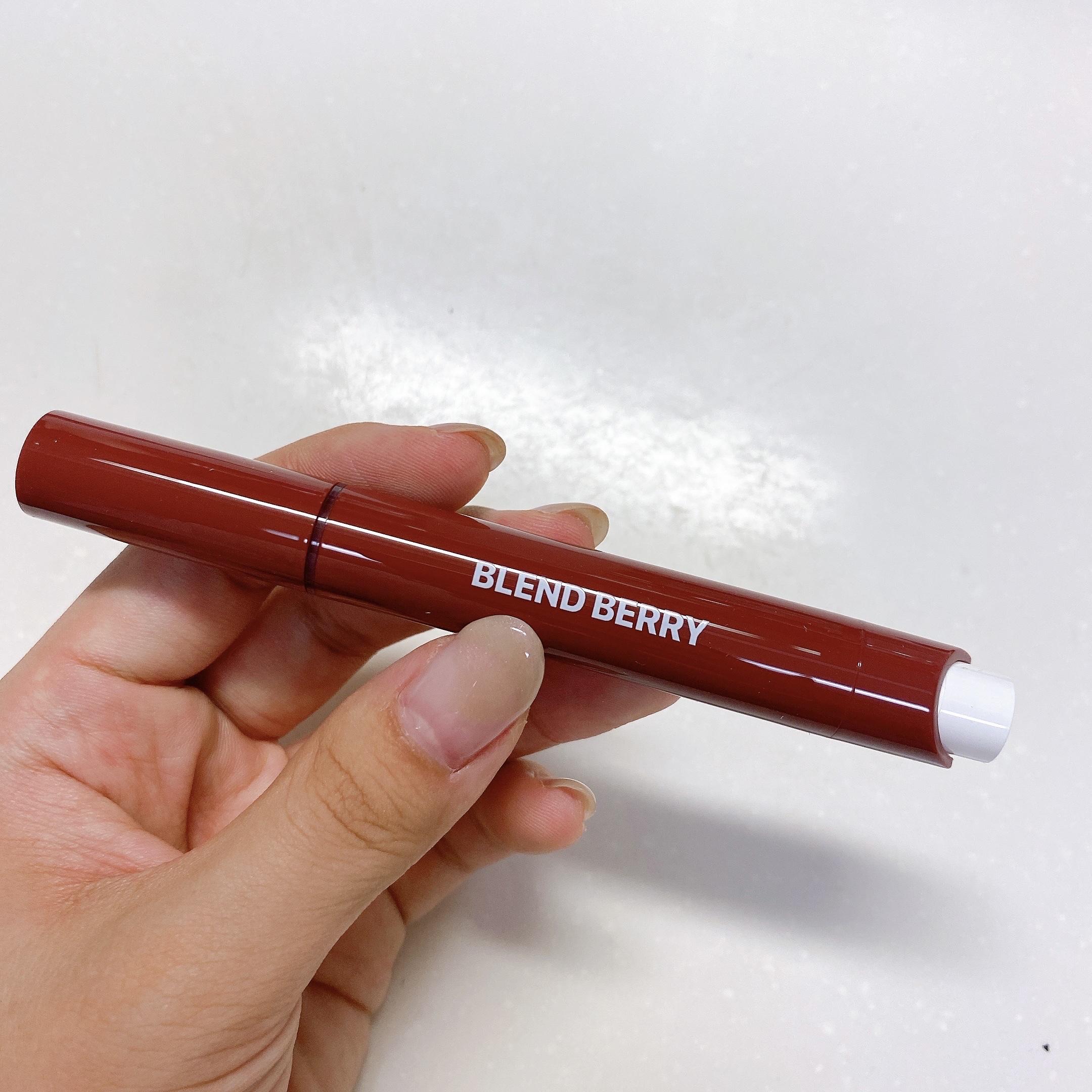 ブレンドベリー リップバルーン 104 こなれシナモンレッド（限定色）/BLEND BERRY/口紅を使ったクチコミ（1枚目）