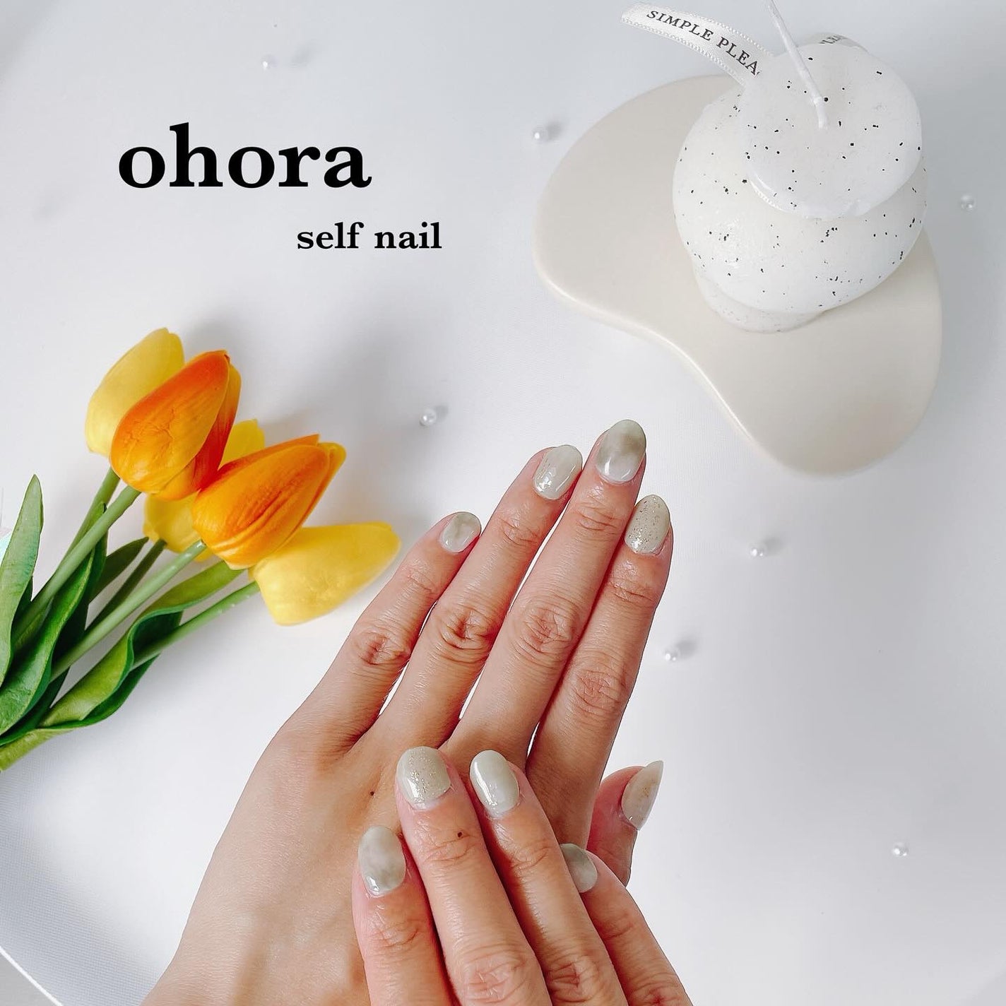 セミキュアジェルネイル(ハンド)/ohora/ネイルシールを使ったクチコミ(1枚目)