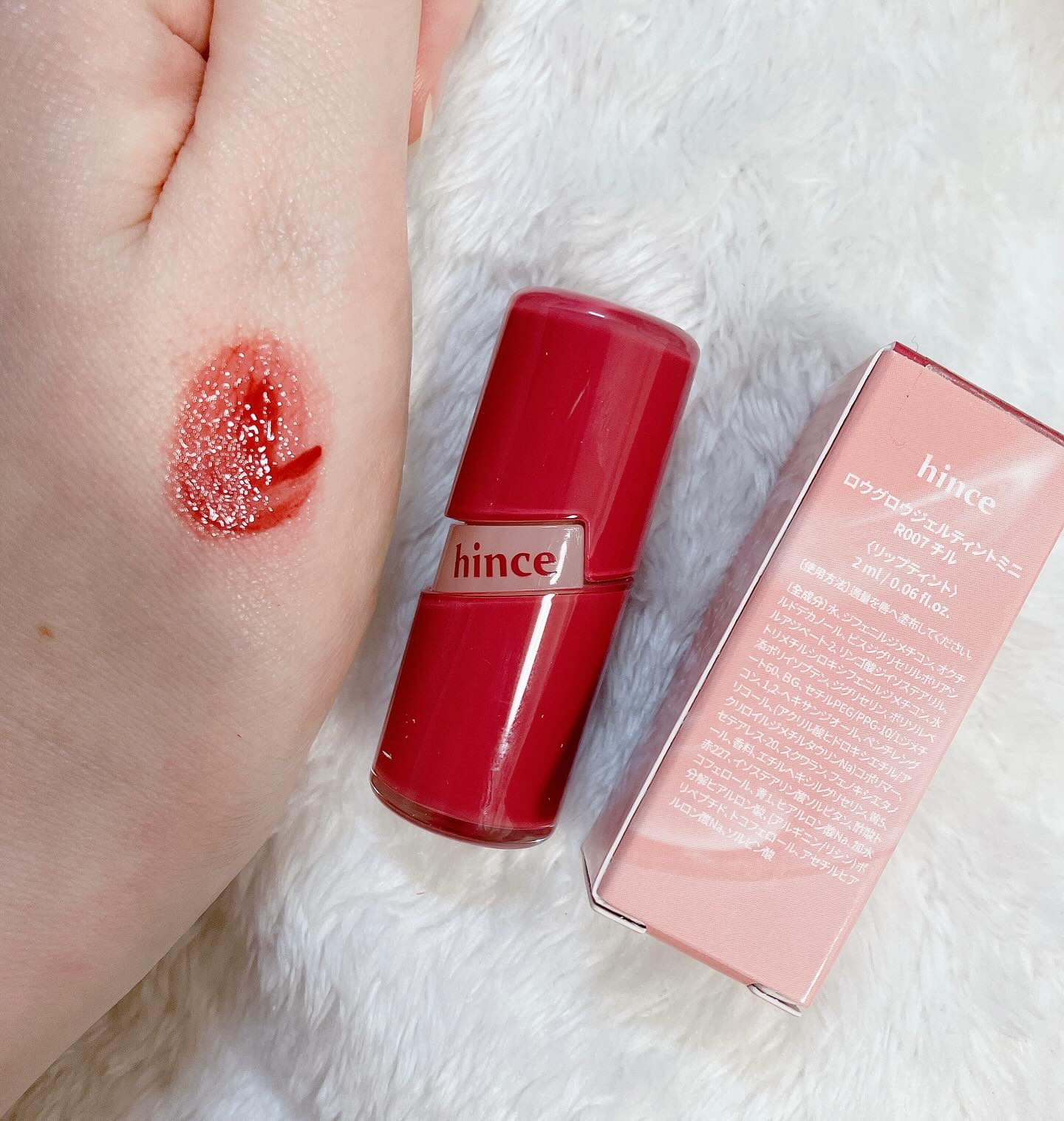 ロウグロウジェルティント/hince/リップティントを使ったクチコミ（2枚目）