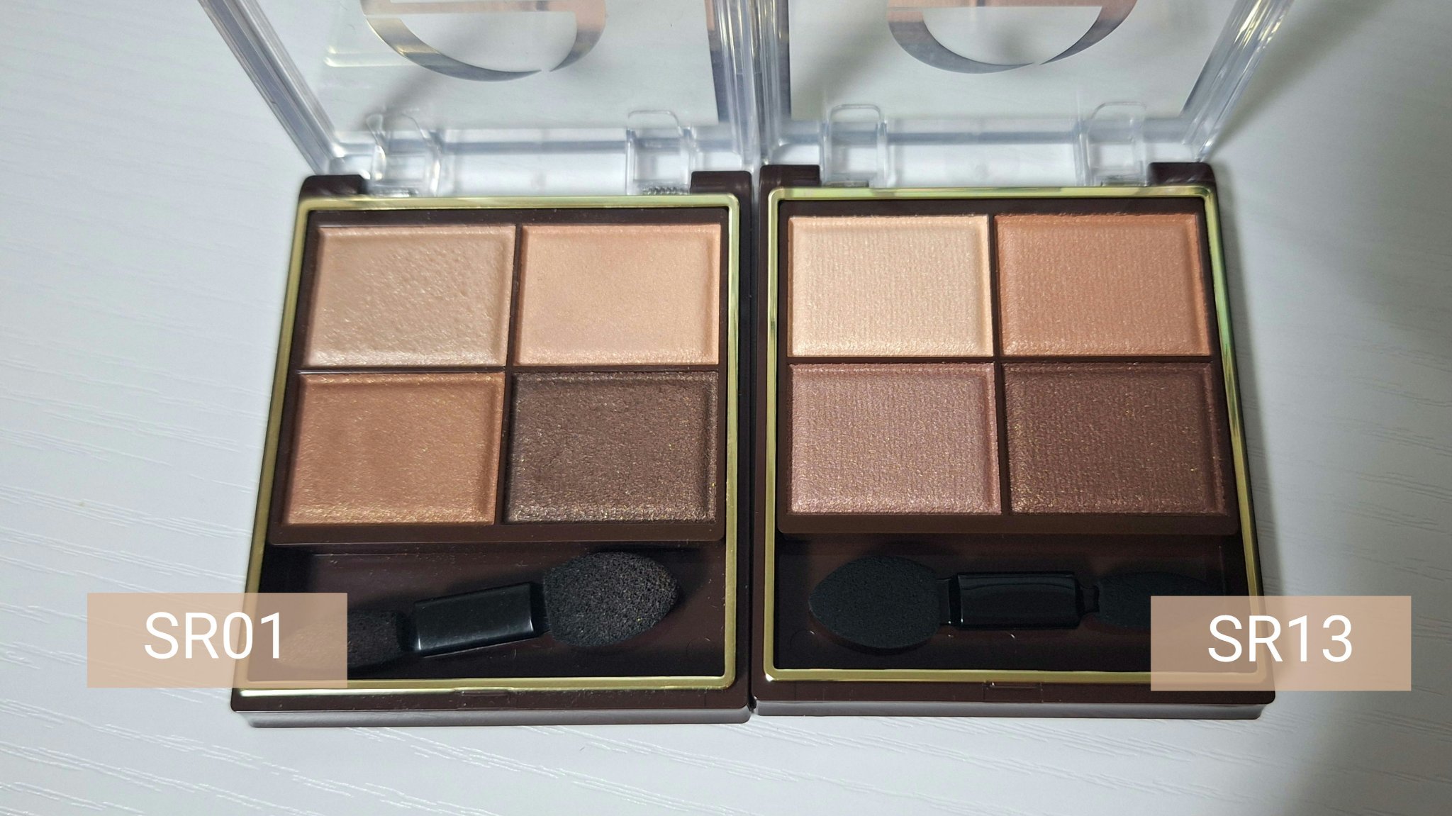 スキニーリッチシャドウ SR13 ヘーゼルブラウン(限定)/excel/アイシャドウパレットを使ったクチコミ（2枚目）