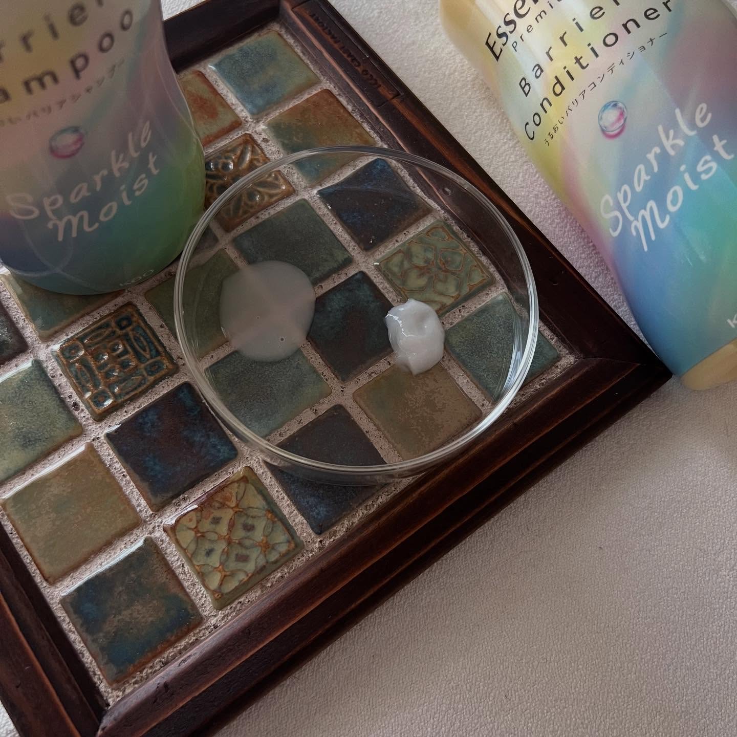 エッセンシャルプレミアム バリアシャンプー・コンディショナー スパークルモイスト/エッセンシャル/市販シャンプーを使ったクチコミ（2枚目）