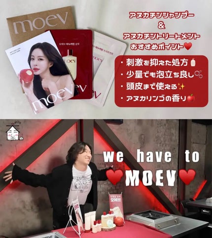 モエブ アヌカチン シャンプー/トリートメント/moev/市販シャンプーを使ったクチコミ(1枚目)