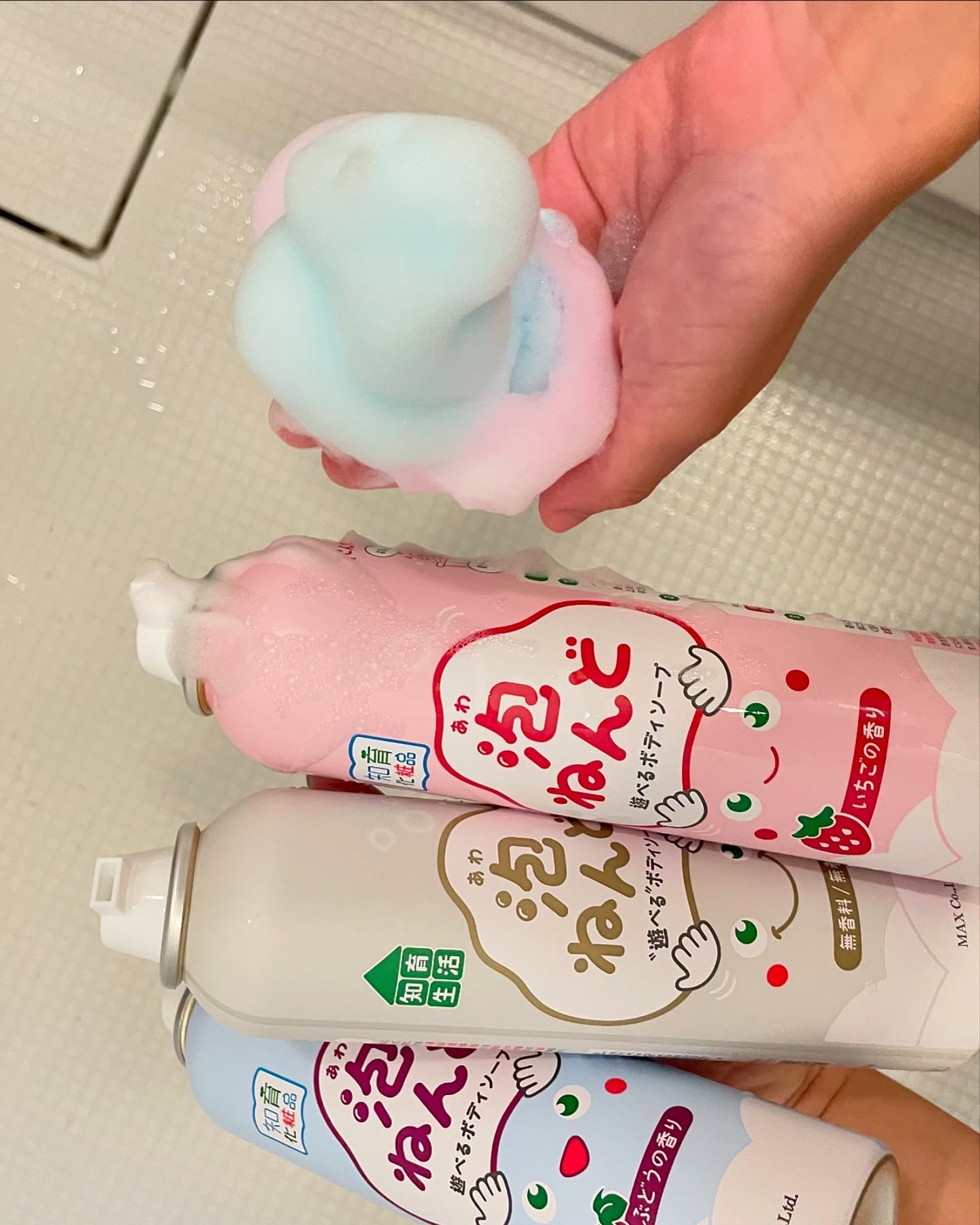 泡ねんど遊べるボディソープ 無香料/マックス/ボディソープを使ったクチコミ（3枚目）