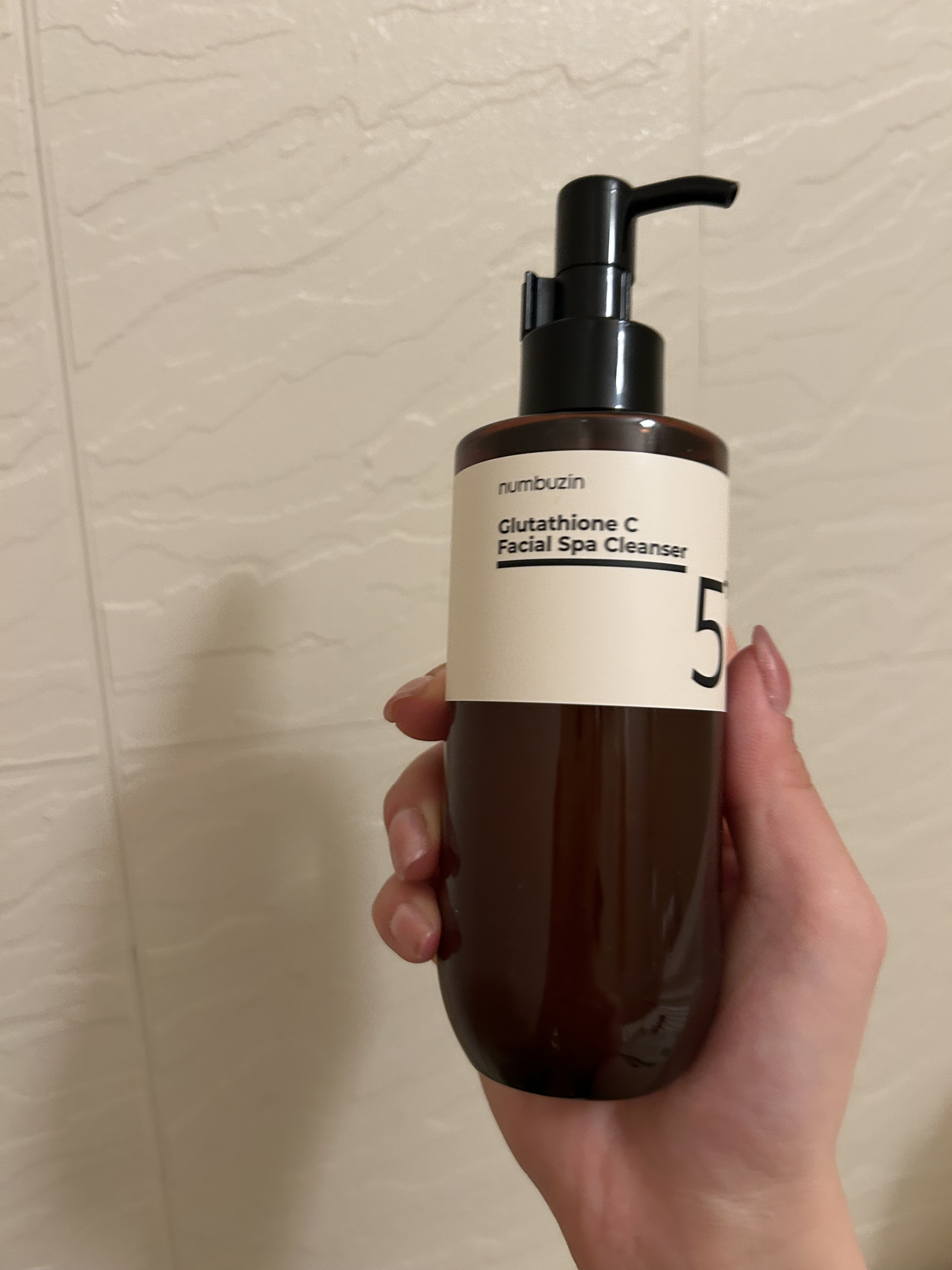 5番 白玉グルタチオンCアロママッサージクレンジング/numbuzin/オイルクレンジングを使ったクチコミ（2枚目）