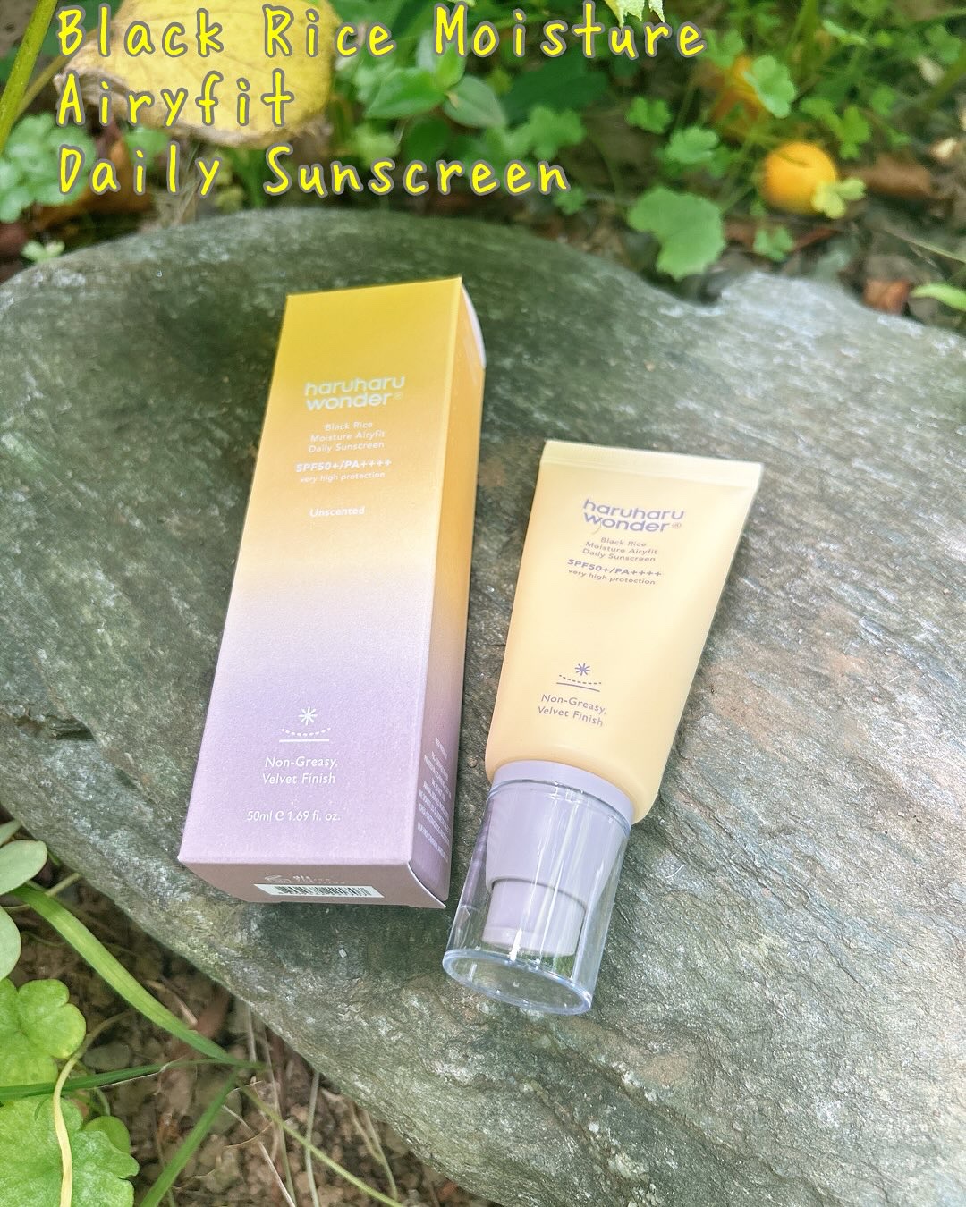 ブラックライスモイスチャーエアリーフィットデイリーサンスクリーン/haruharu wonder/日焼け止めクリームを使ったクチコミ（2枚目）