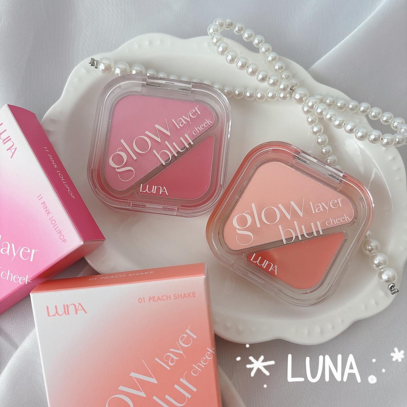 みづき☽コスメ*スキンケア on LIPS 「LUNA💗✨可愛い🥰私はイエベ春なのでコーラルカラー🌼妹はブル..」(1枚目)
