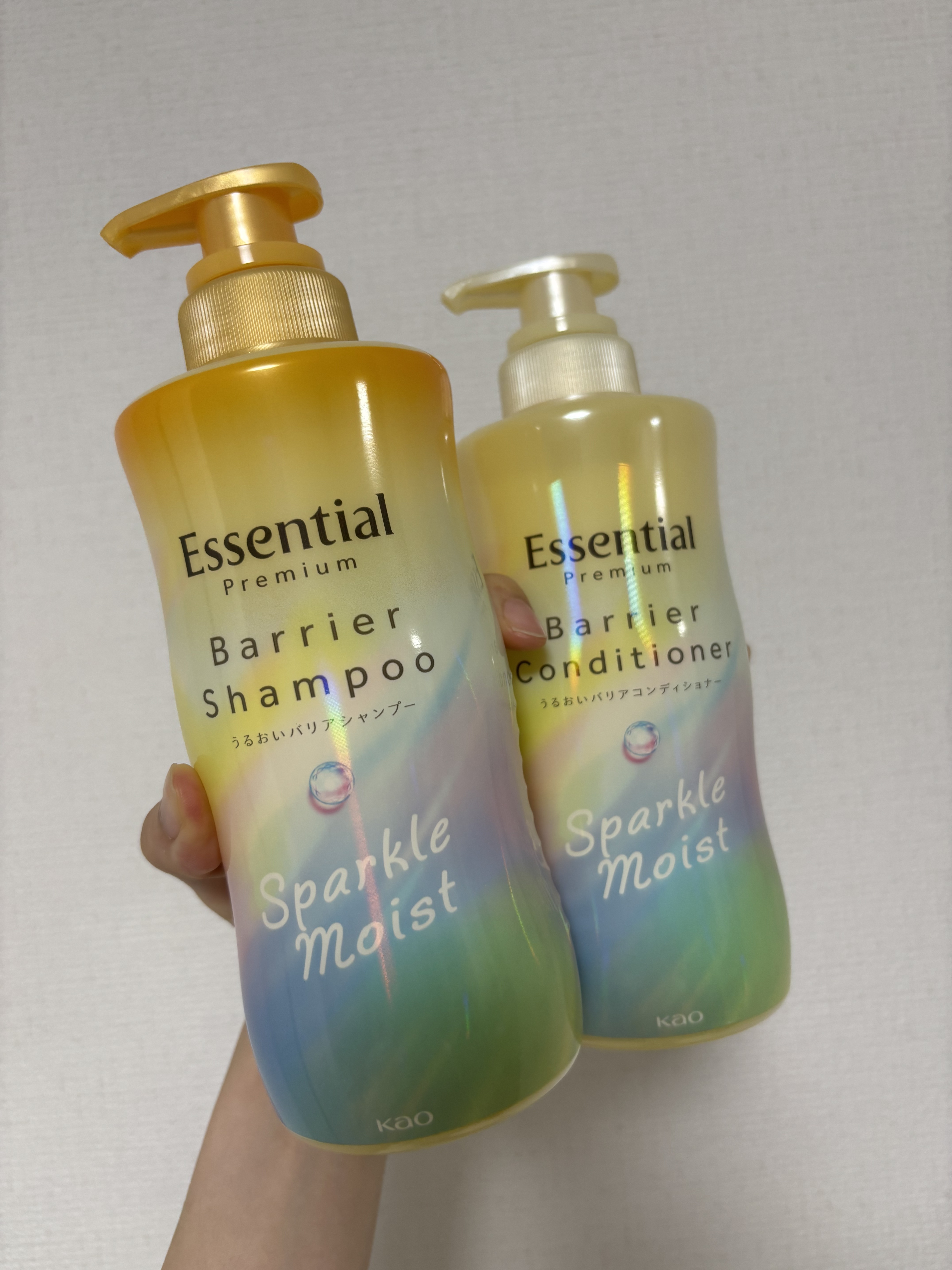 エッセンシャルプレミアム バリアシャンプー・コンディショナー スパークルモイスト/エッセンシャル/市販シャンプーを使ったクチコミ（1枚目）