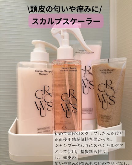 シーソルトセラピースカルプスケーラー/GROWUS/ヘッドスクラブを使ったクチコミ(6枚目)