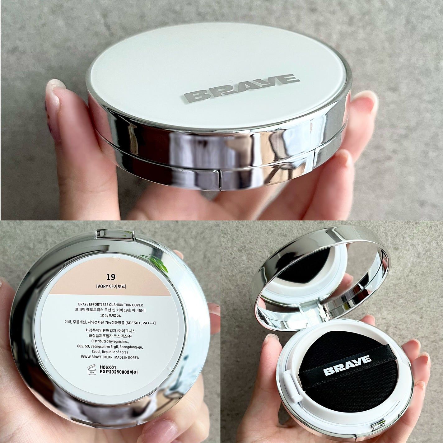 BRAYE EFFORTLESS CUSHION (3 COLORS)/BRAYE/クッションファンデーションを使ったクチコミ(2枚目)