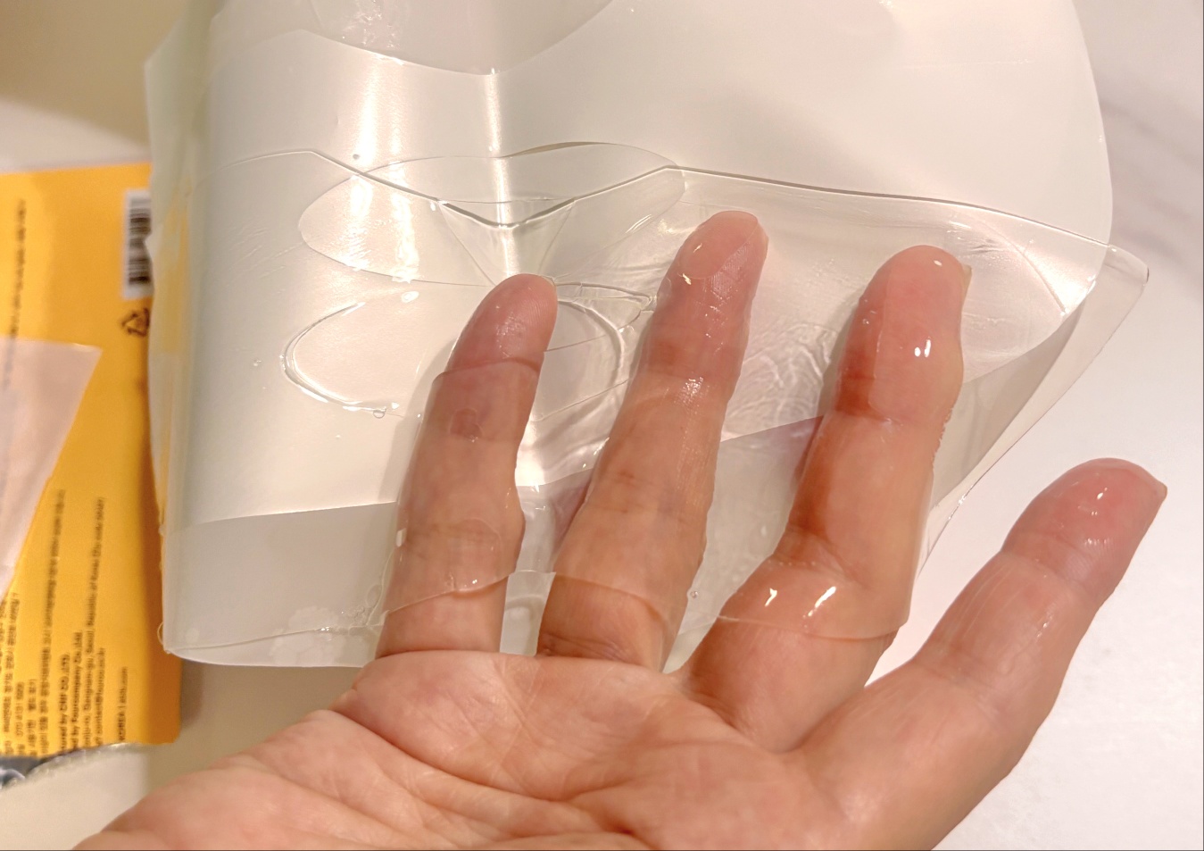 グルタチオンフィルムコラーゲンマスク/Abib /シートマスク・パックを使ったクチコミ（2枚目）