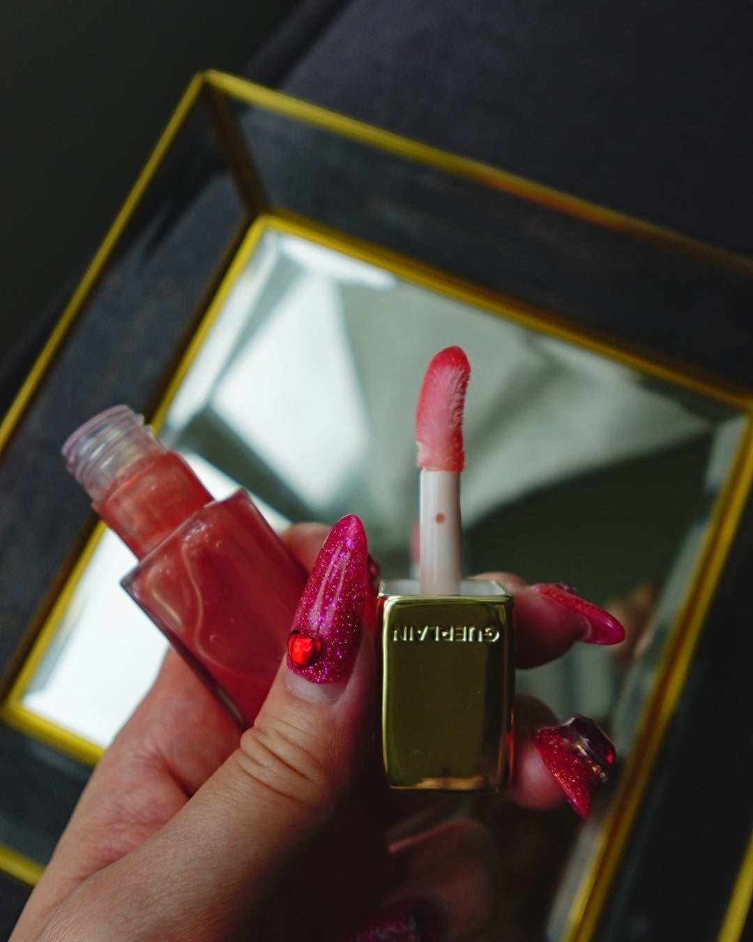 キスキス ビー グロウ オイル/GUERLAIN/リップグロスを使ったクチコミ(2枚目)