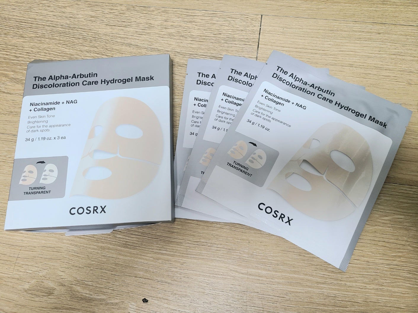 RXザ・アルファ アルブチン ハイドロゲルパック/COSRX/シートマスク・パックを使ったクチコミ(1枚目)