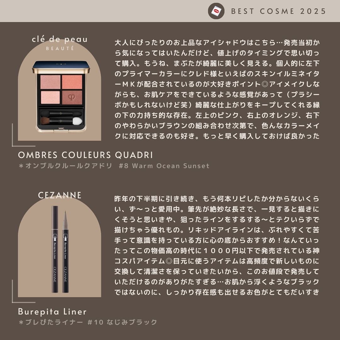 オンブルクルールクアドリ/クレ・ド・ポー ボーテ/アイシャドウパレットを使ったクチコミ(3枚目)