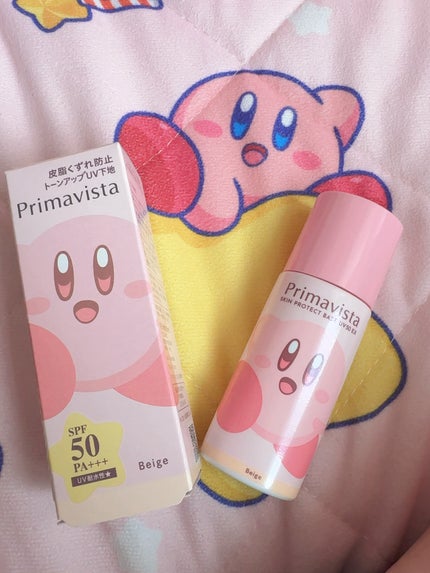 スキンプロテクトベース 皮脂くずれ防止 UV50 EX ベージュ 限定デザイン(カービィ)/プリマヴィスタ/化粧下地の画像