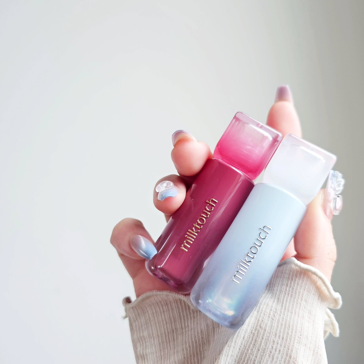 デューステインシアーリップグロス 07 モーヴシャワー/Milk Touch/リップグロスを使ったクチコミ（2枚目）