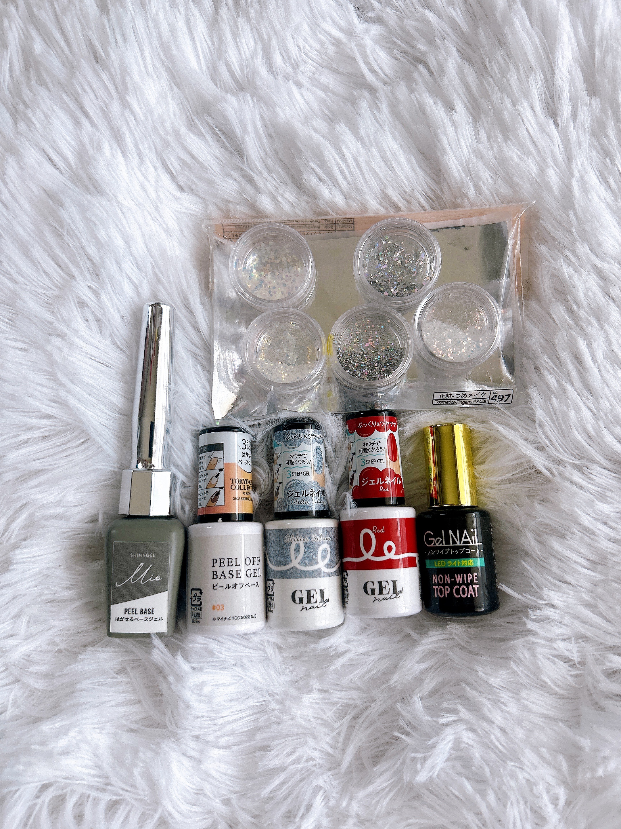 ノンワイプトップコート/セリア/ジェルネイルを使ったクチコミ（1枚目）