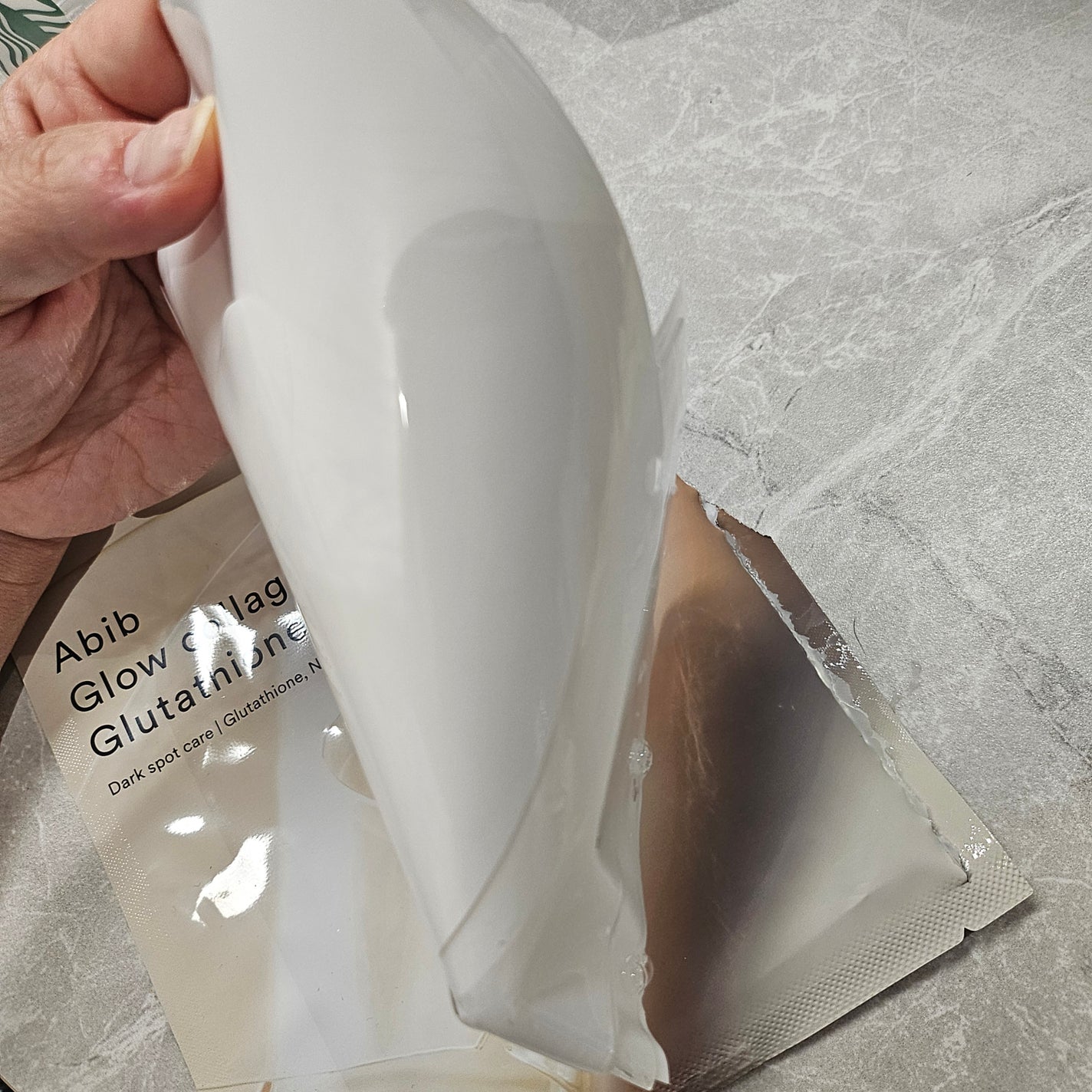 グルタチオンフィルムコラーゲンマスク/Abib /シートマスク・パックを使ったクチコミ(2枚目)