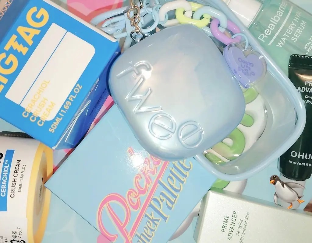 フィー ポケットチークパレット/fwee/ジェル・クリームチークを使ったクチコミ（3枚目）