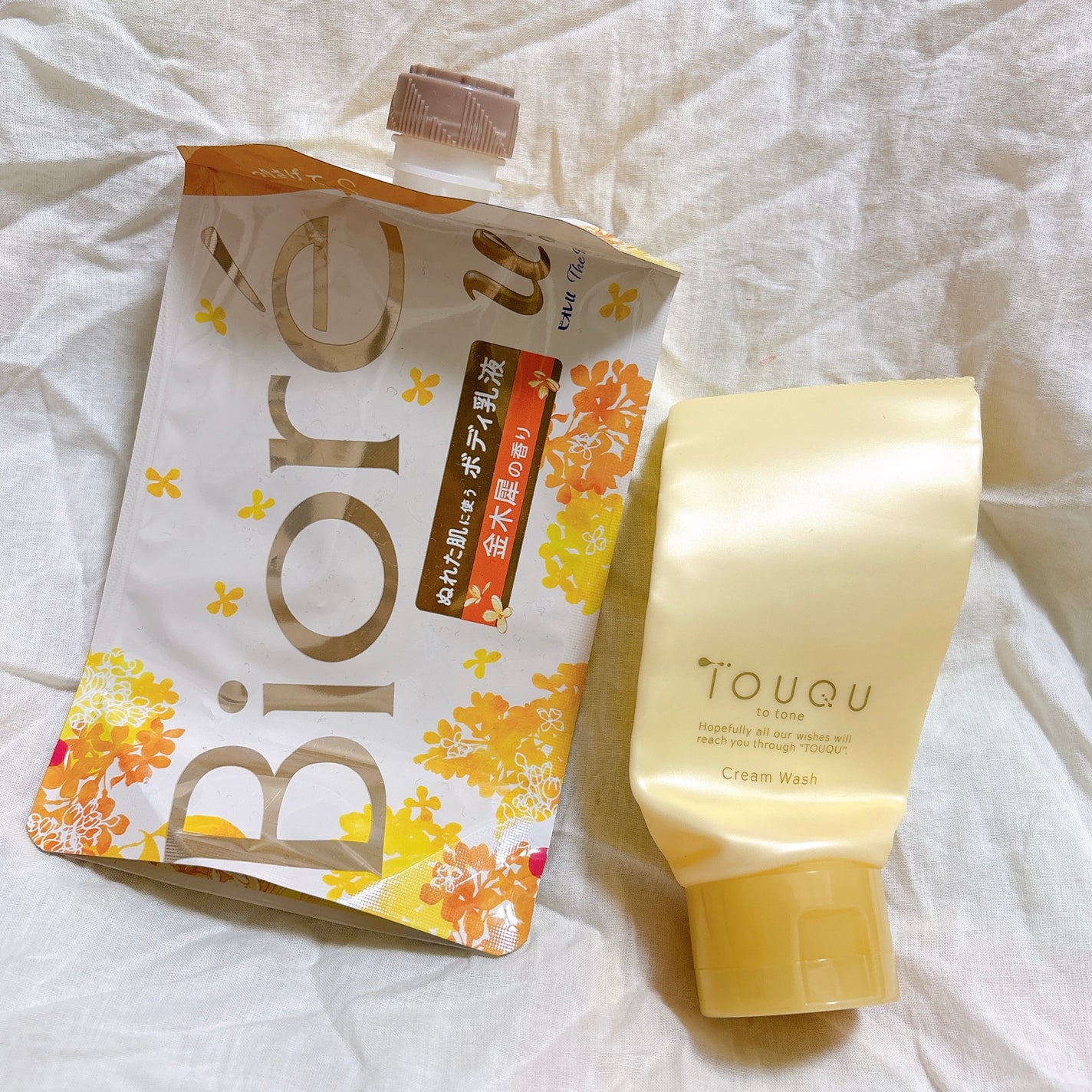 ザ ボディ ぬれた肌に使うボディ乳液 金木犀の香り/ビオレu/ボディミルクを使ったクチコミ(2枚目)