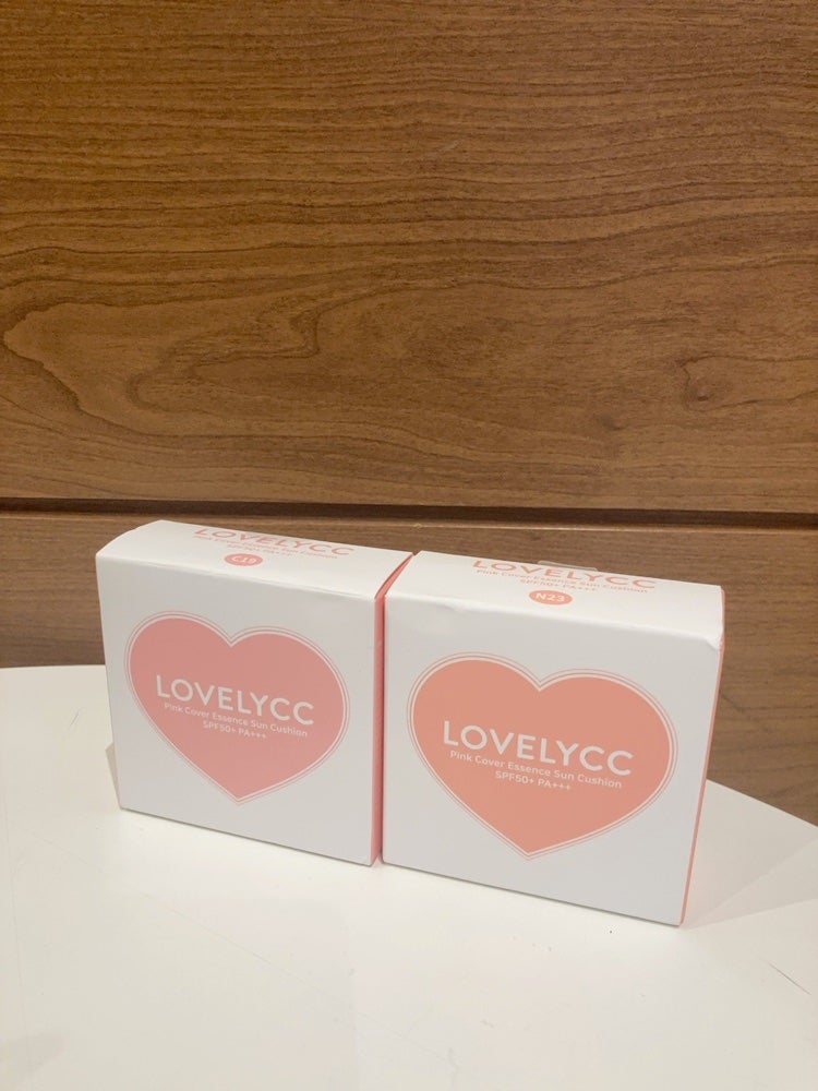 ピンクカバーエッセンスサンクッション/LOVELYCC/クッションファンデーションを使ったクチコミ(5枚目)