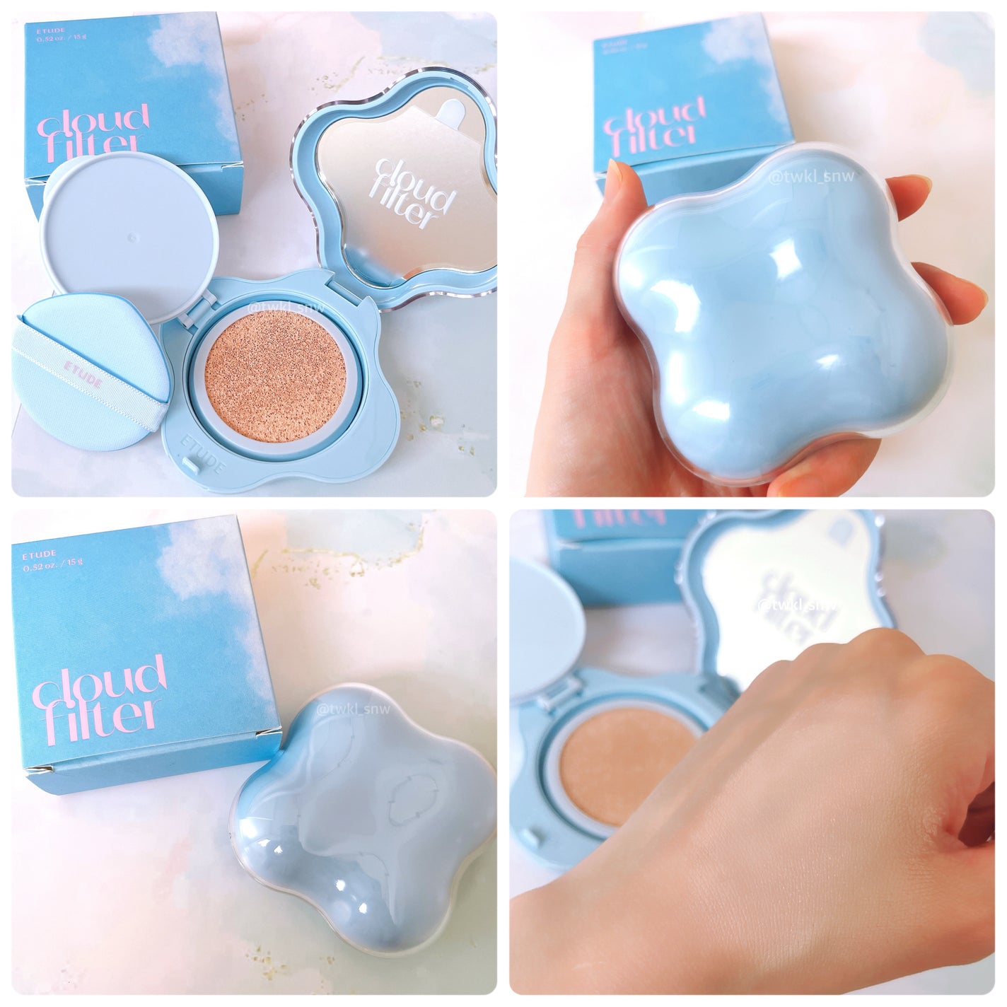 クラウドフィルタークッション/ETUDE/クッションファンデーションを使ったクチコミ(4枚目)