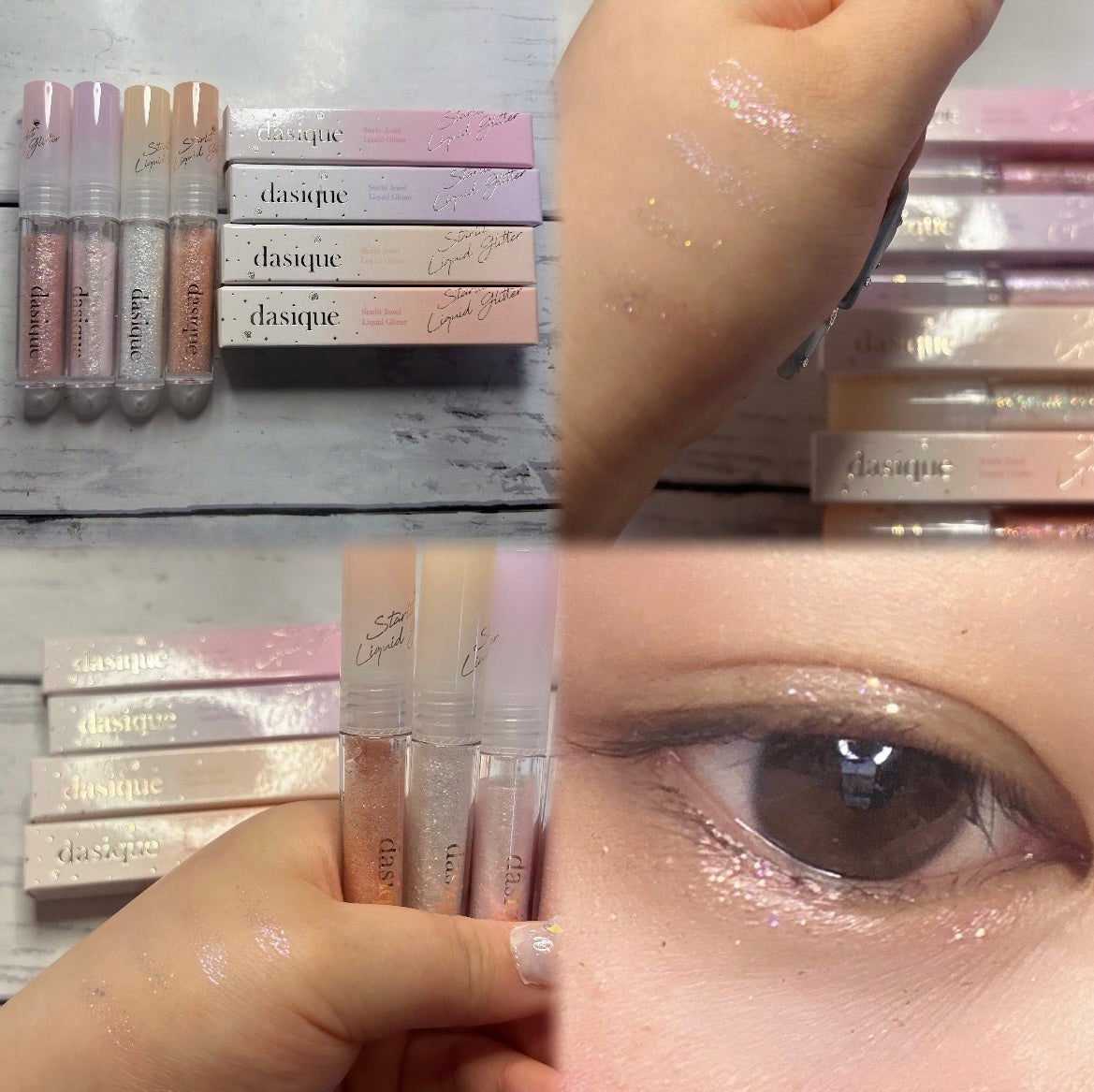 スターリットジュエルリキッドグリッター/dasique/グリッターを使ったクチコミ(1枚目)