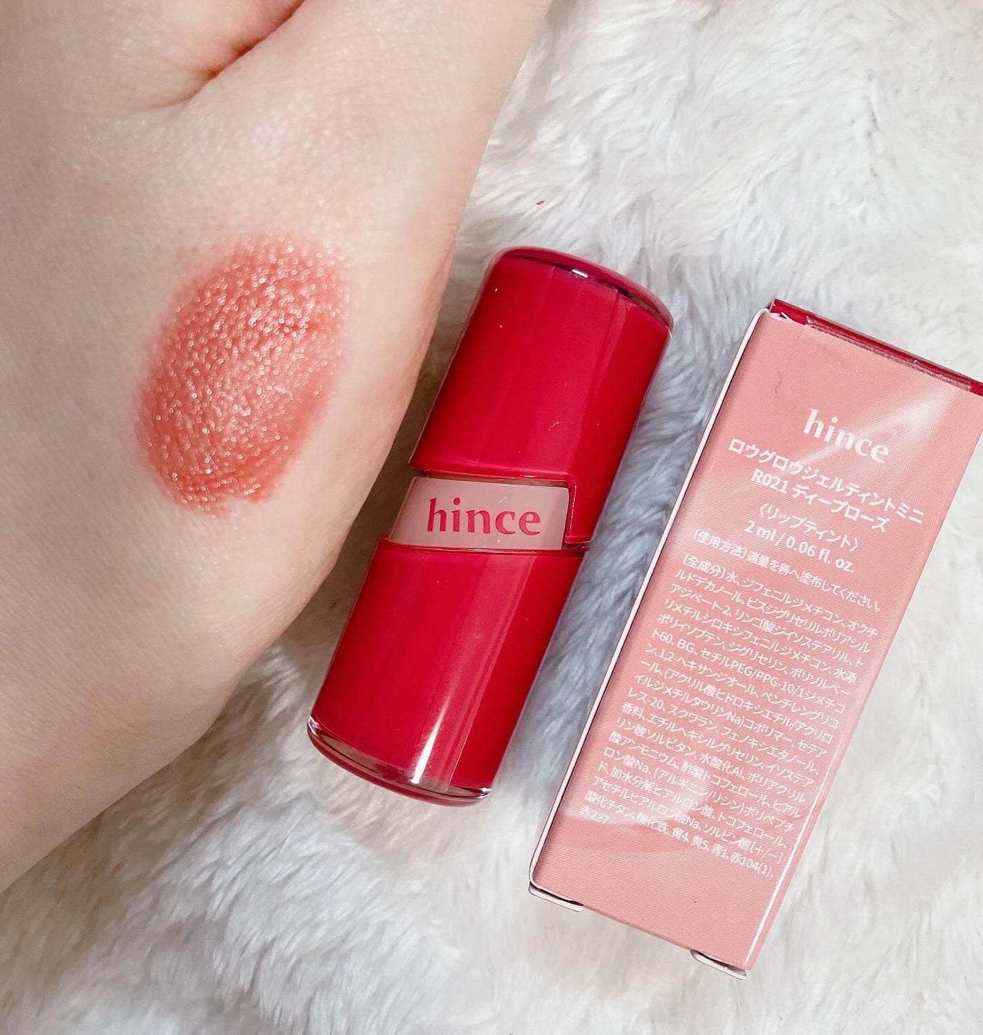 ロウグロウジェルティント/hince/リップティントを使ったクチコミ(3枚目)