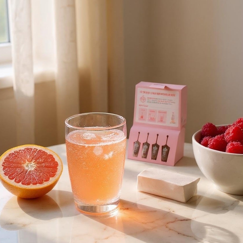 飲める美容ピンクDIYドリンク ピンクポーション ゼロカロリー・冬虫夏草/PINK POTION /美容ドリンクを使ったクチコミ(1枚目)