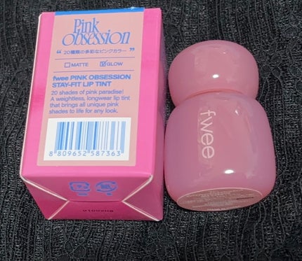 フィー ピンクオブセッションステイフィットティント/fwee/リップティントを使ったクチコミ(2枚目)