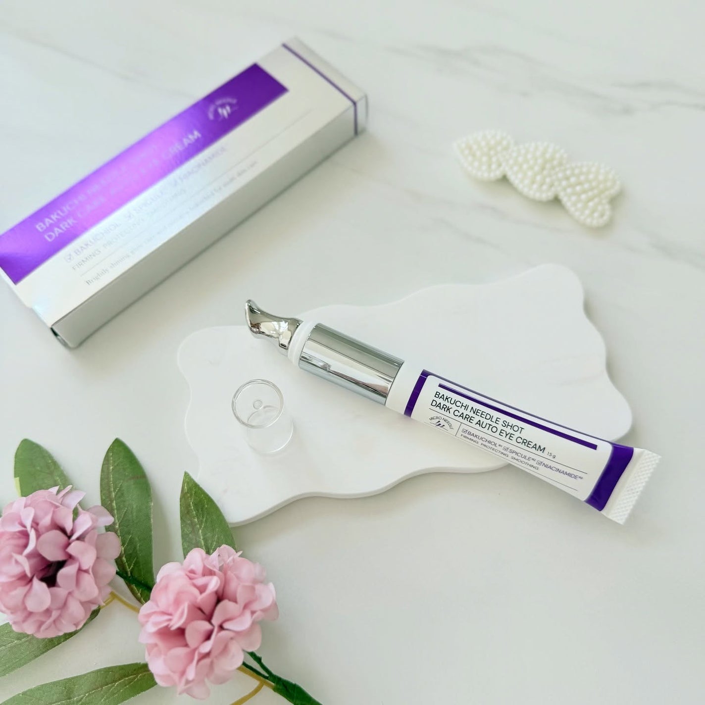 BAKUCHI NEEDLE SHOT DARK CARE AUTO EYE CREAM/LIALUSTER/アイケア・アイクリームを使ったクチコミ(4枚目)