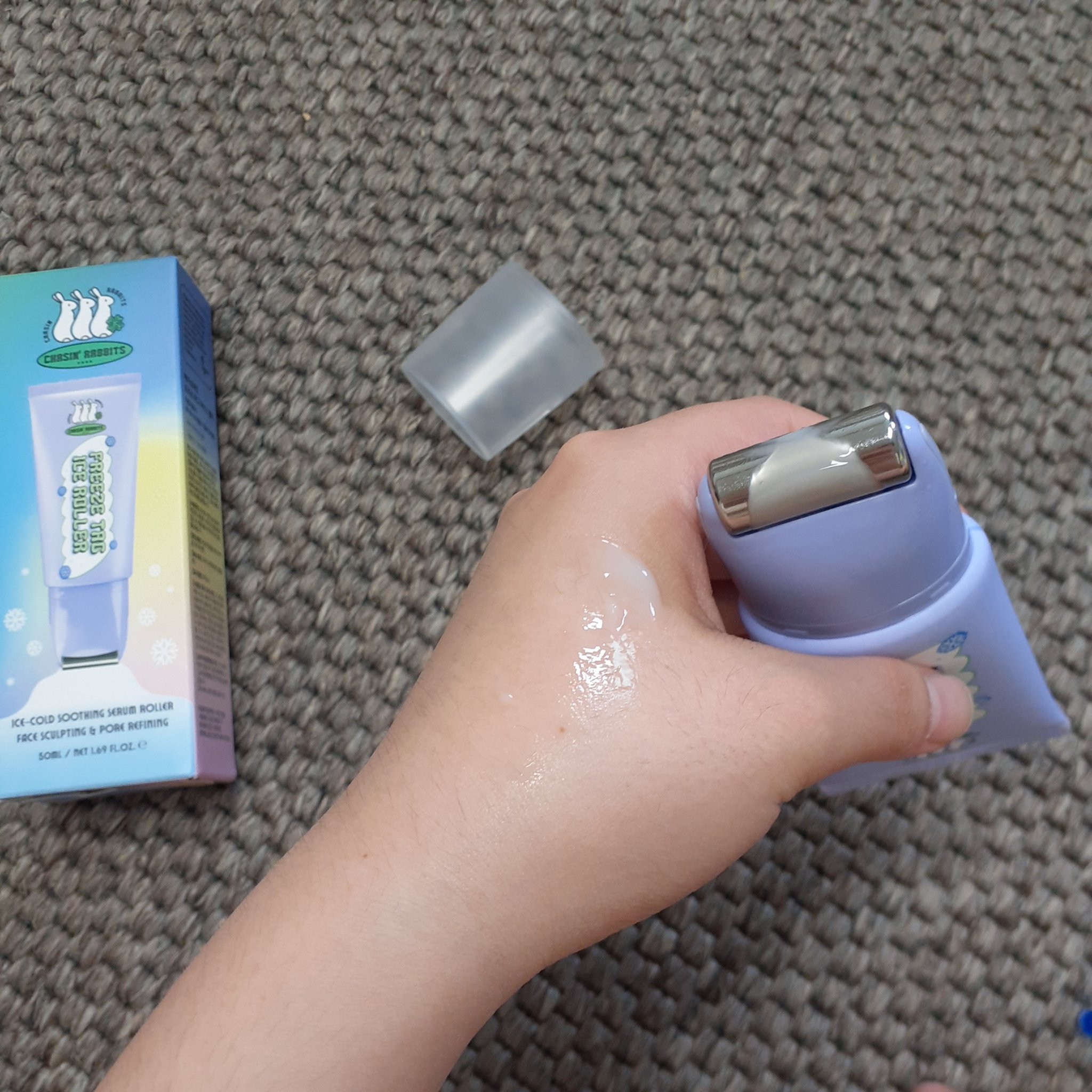 フリーズタグアイスローラー/CHASIN'RABBITS/美容液を使ったクチコミ（2枚目）