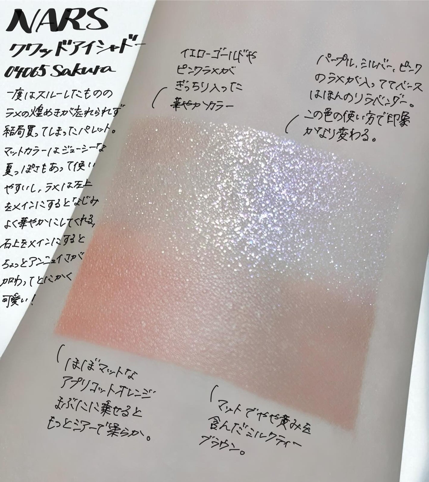 クワッドアイシャドー/NARS/アイシャドウパレットを使ったクチコミ(1枚目)